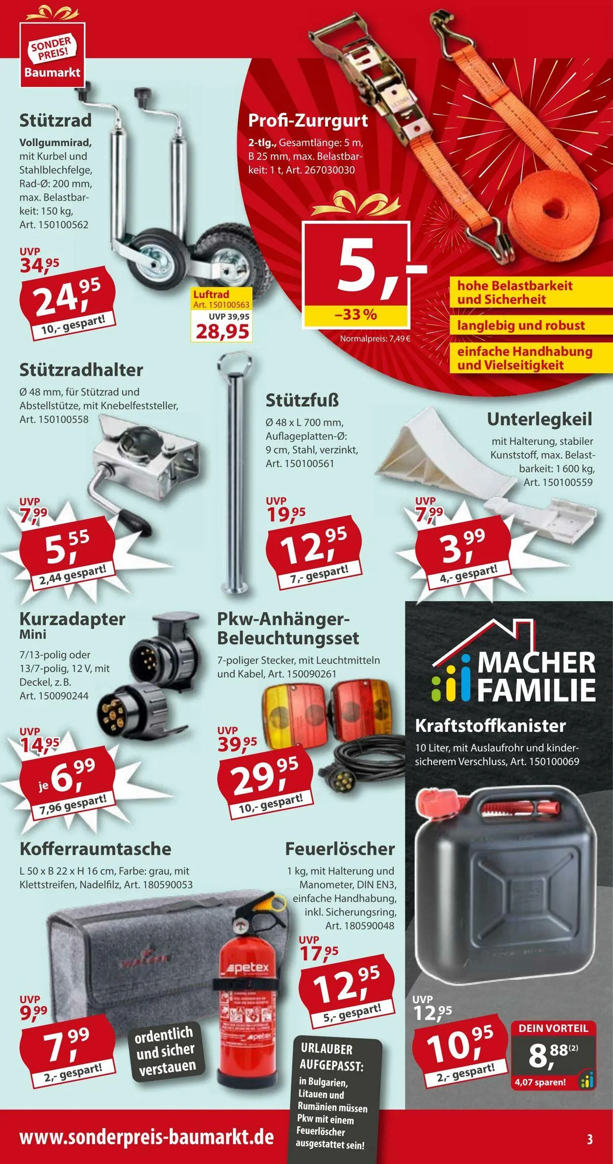 Sonderpreis Baumarkt Aktueller Prospekt von 10. Mai bis 24. Mai 2025 - Prospekt seite 3