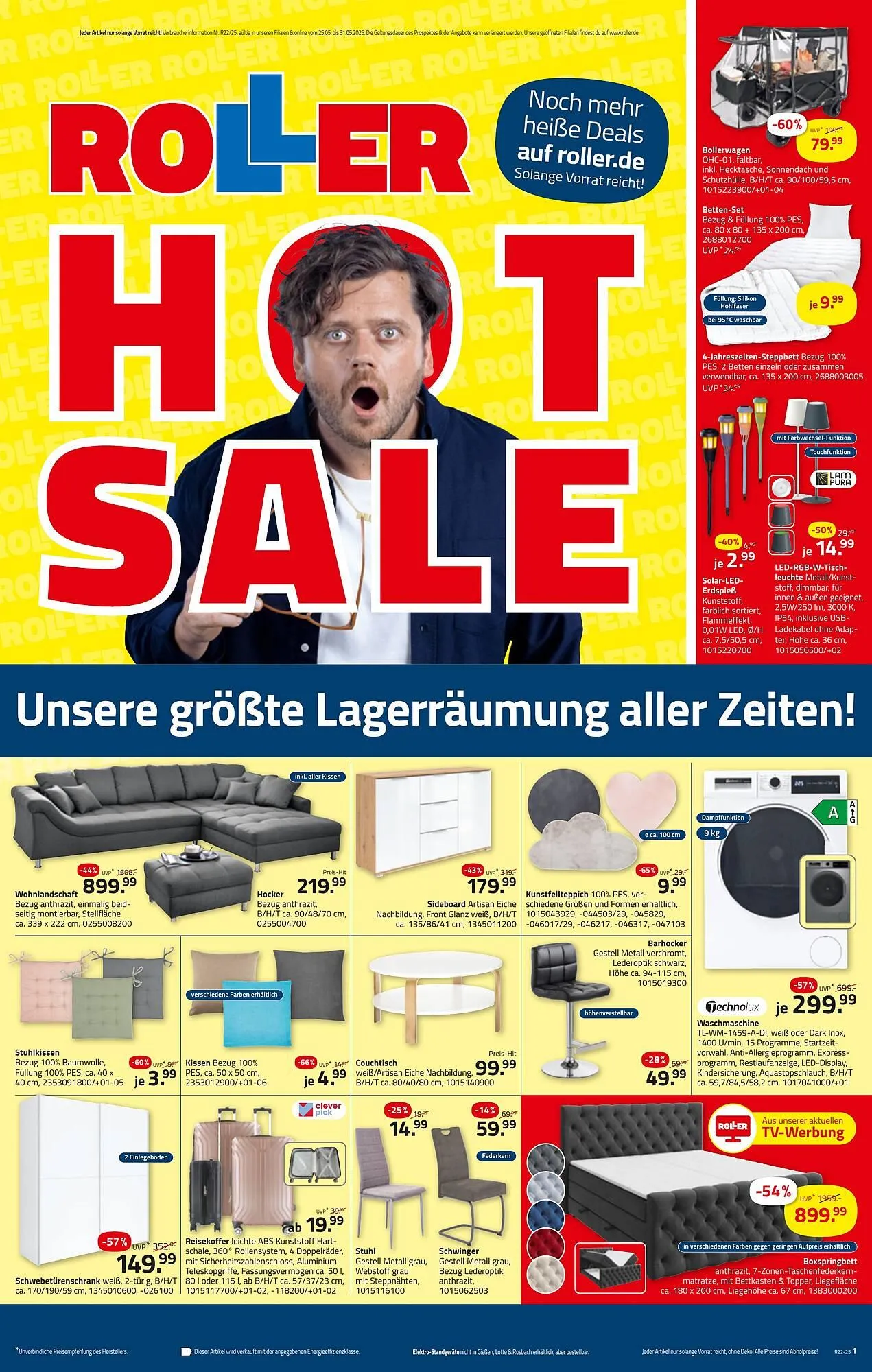 ROLLER Prospekt von 25. Mai bis 31. Mai 2025 - Prospekt seite 1