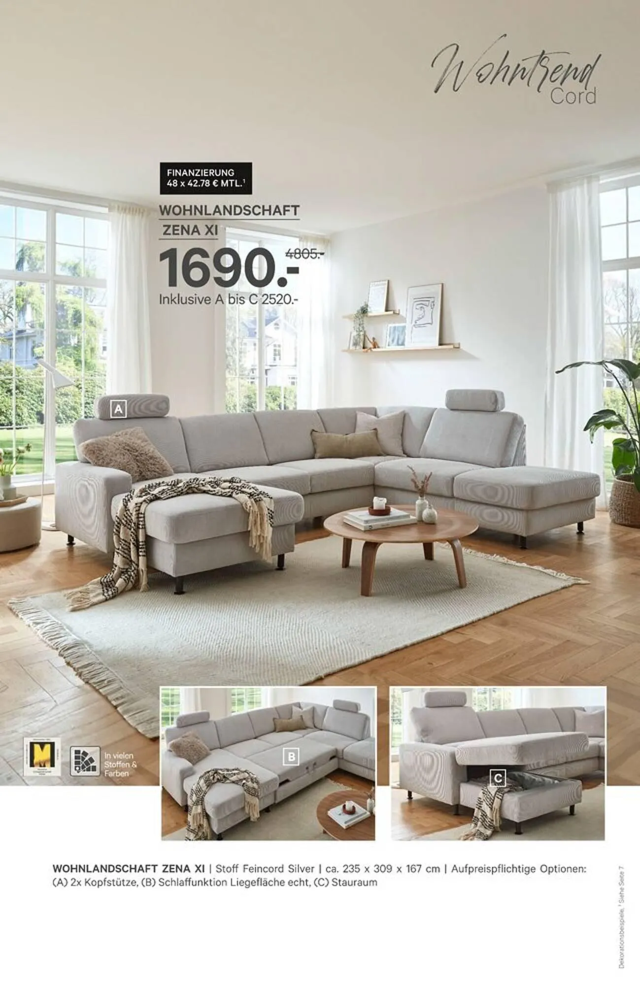 Kabs Polsterwelt Prospekt von 11. April bis 1. Mai 2025 - Prospekt seite 37