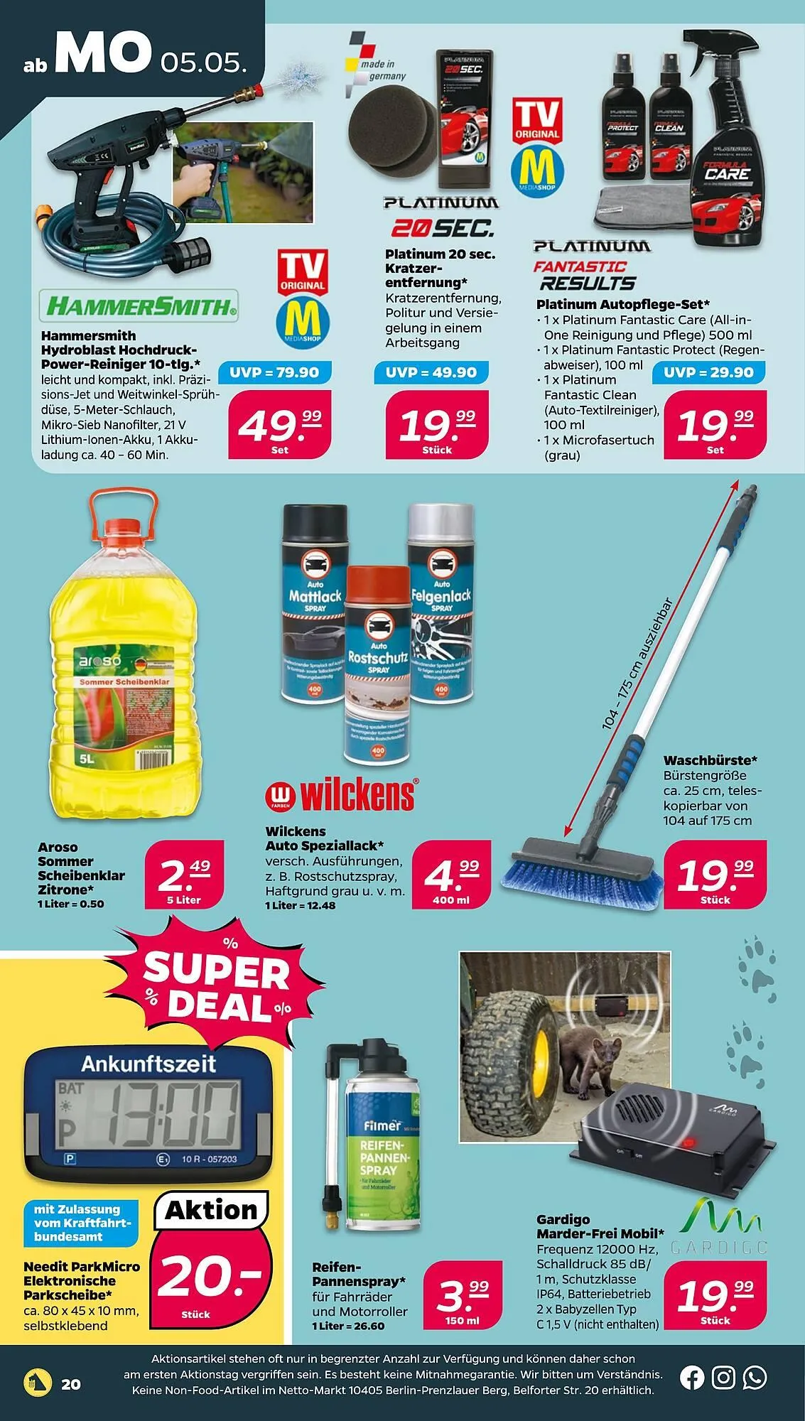 NETTO Prospekt von 5. Mai bis 10. Mai 2025 - Prospekt seite 20