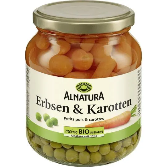 Alnatura Bio Erbsen & Karotten 340G