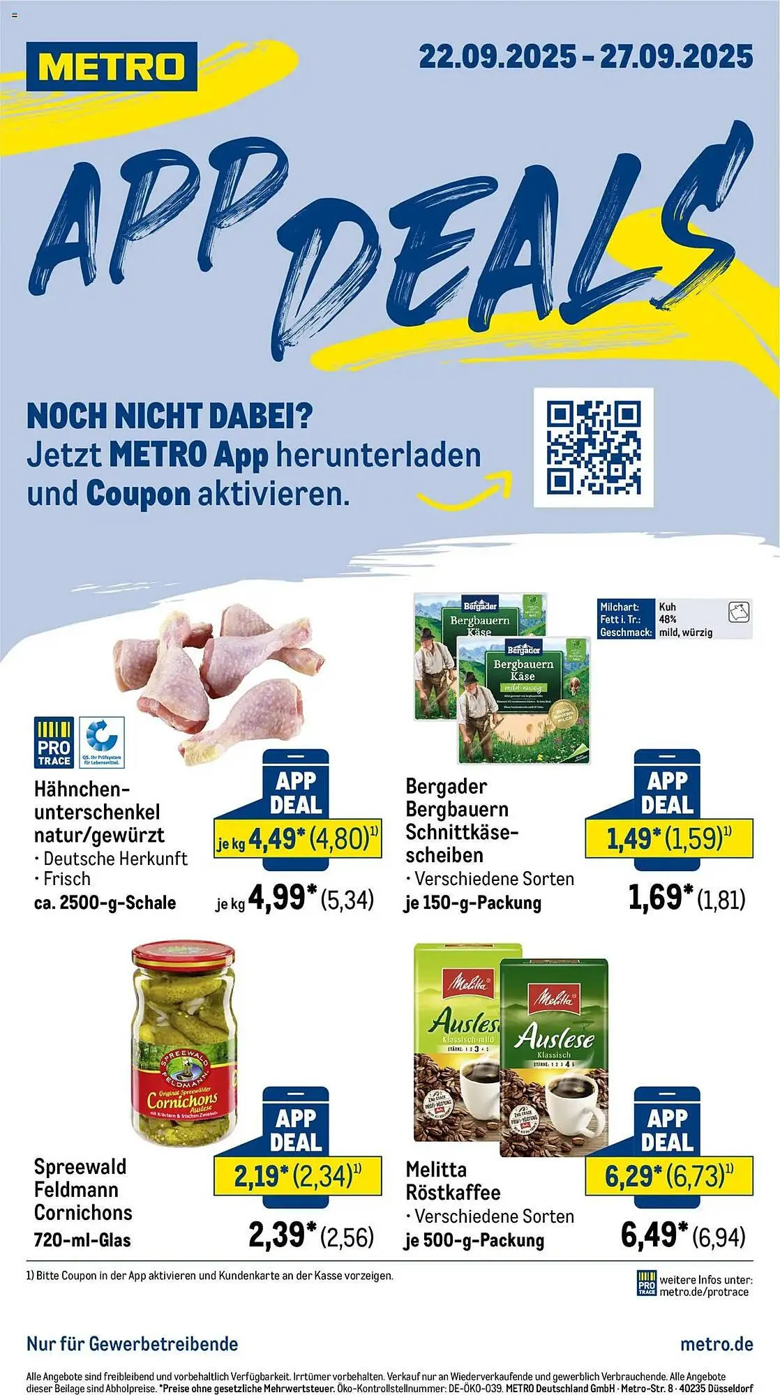 METRO Prospekt von 22. September bis 27. September 2025 - Prospekt seite 1