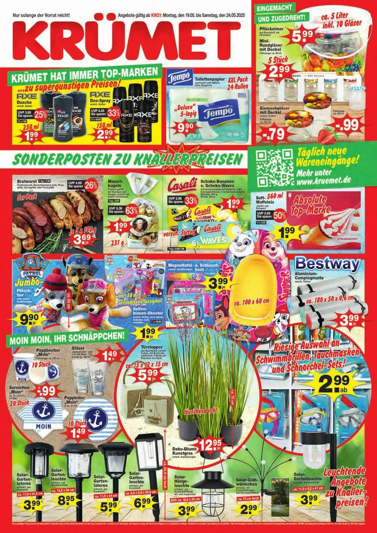 KRÜMET Aktueller Prospekt von 19. Mai bis 24. Mai 2025 - Prospekt seite 1