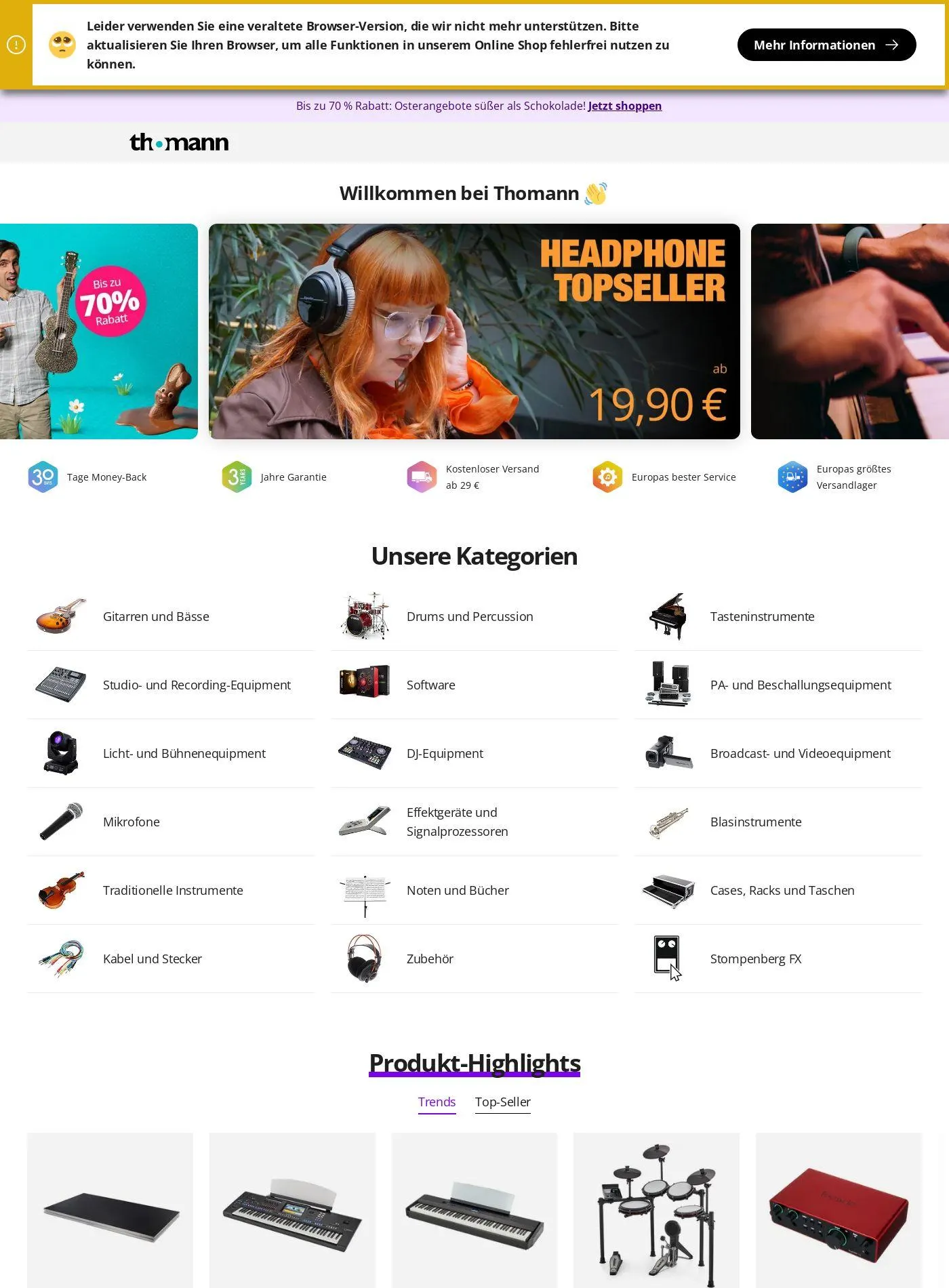 Thomann Aktueller Prospekt - 1