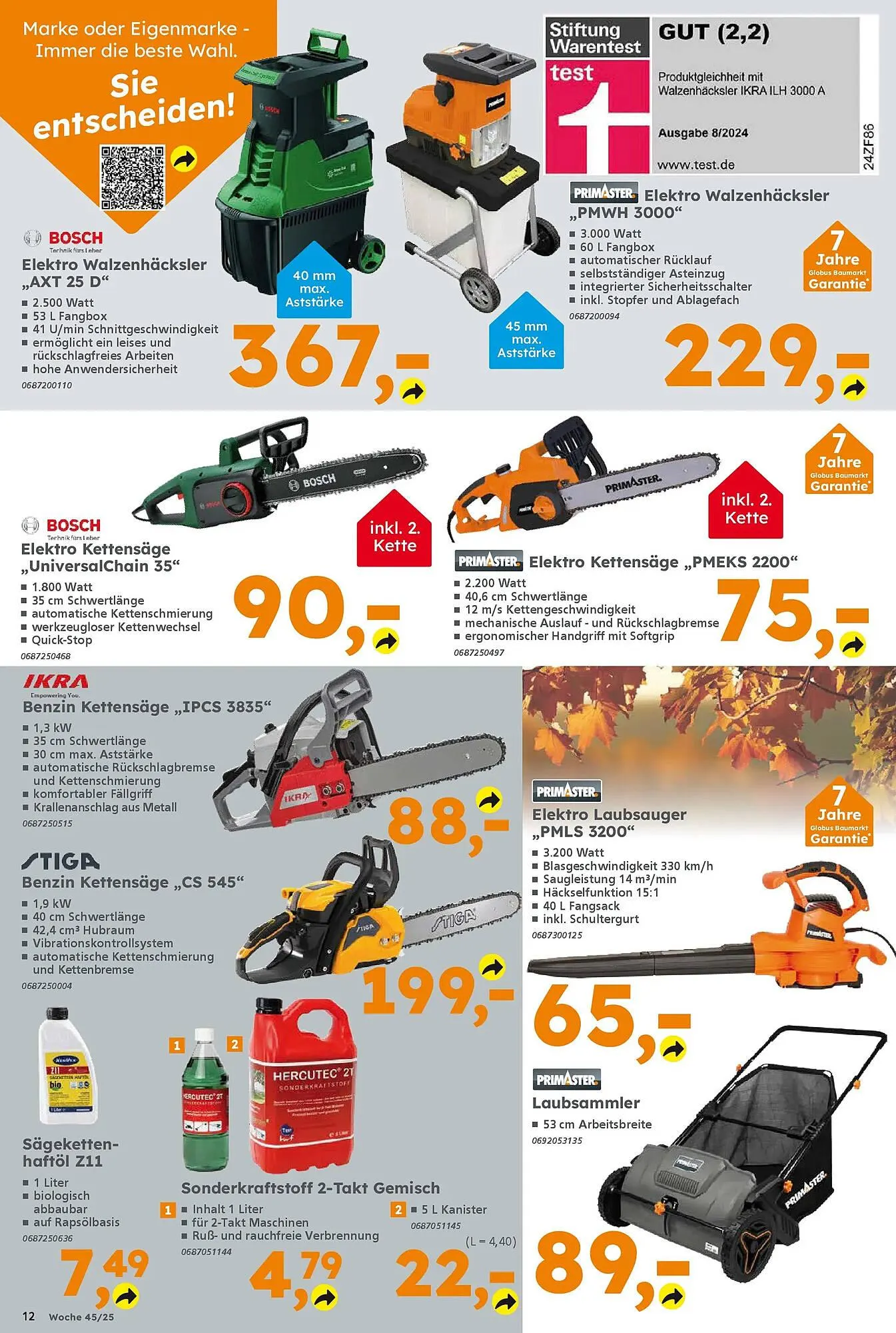 Globus Baumarkt Prospekt von 2. November bis 8. November 2025 - Prospekt seite 12