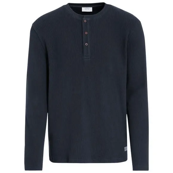 Herren Langarmshirt mit Struktur