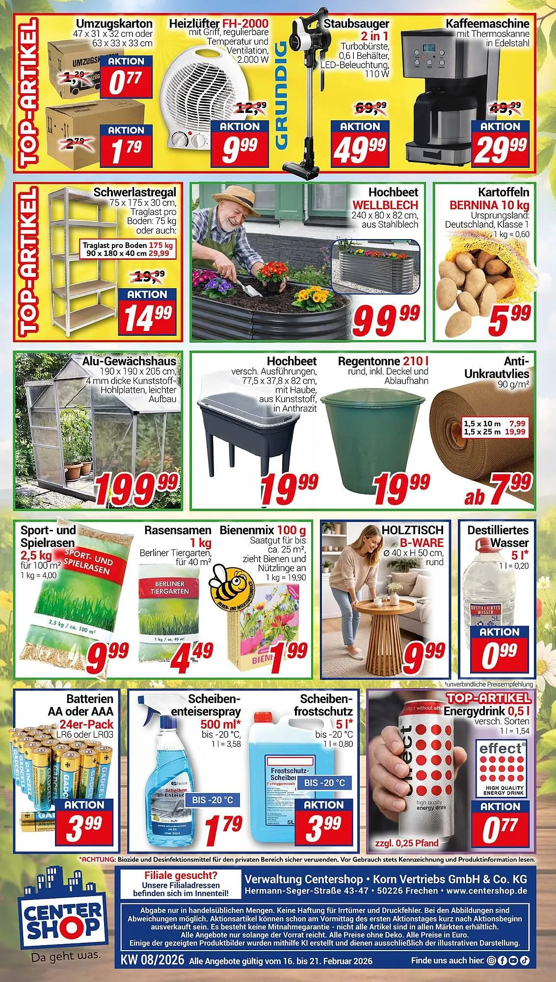 CENTERSHOP Prospekt von 16. Februar bis 21. Februar 2026 - Prospekt seite 16
