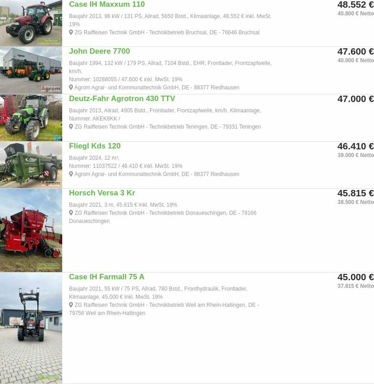 ZG Raiffeisen Aktueller Prospekt von 7. April bis 16. April 2025 - Prospekt seite 8