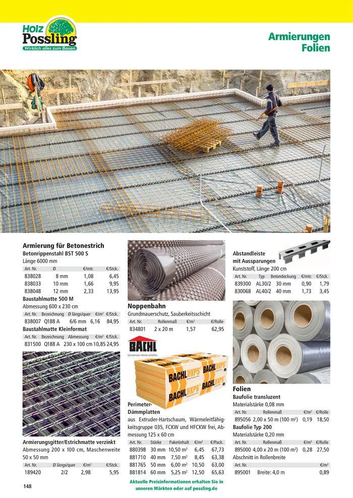 Holz-& Baukatalog 2024/25 von 27. März bis 31. Januar 2025 - Prospekt seite 148