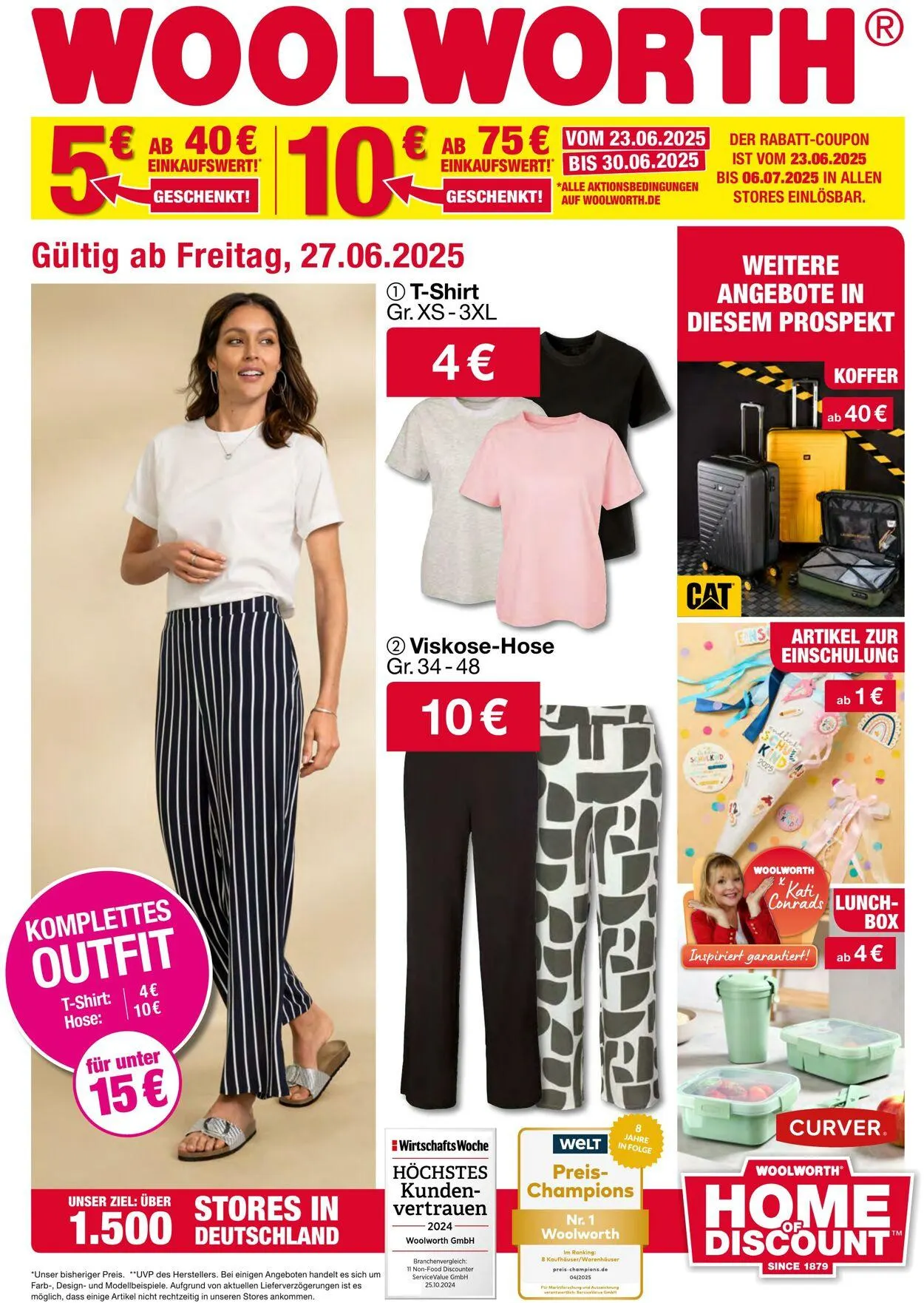 Woolworth Aktueller Prospekt von 30. Juni bis 14. Juli 2025 - Prospekt seite 1