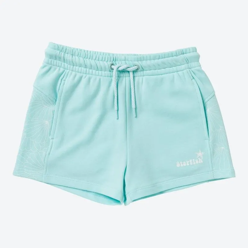 2 in 1 Kinder-Mädchen-Shorts mit Muschel-Motiven