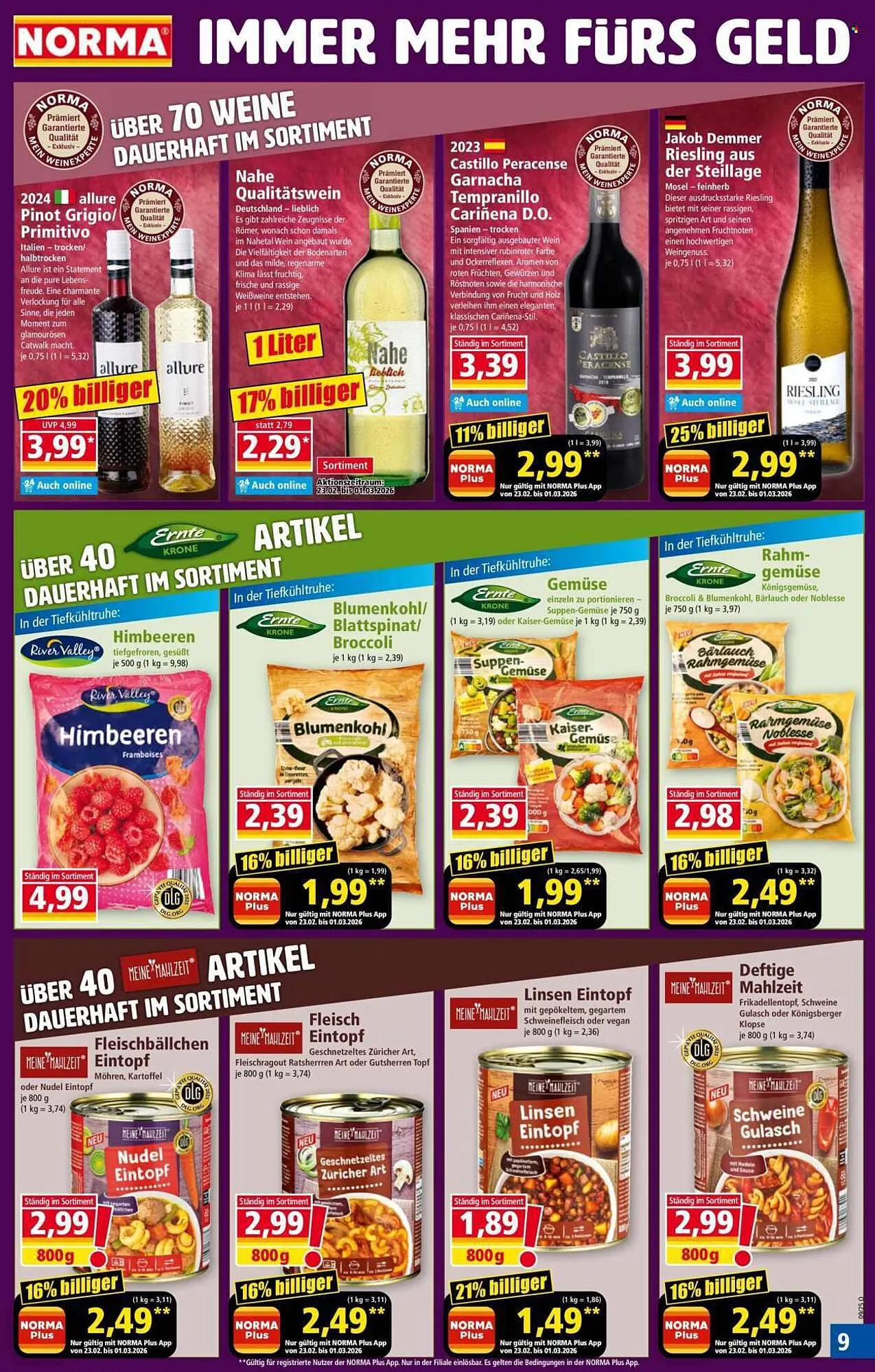 Norma Prospekt von 23. Februar bis 1. März 2026 - Prospekt seite 9