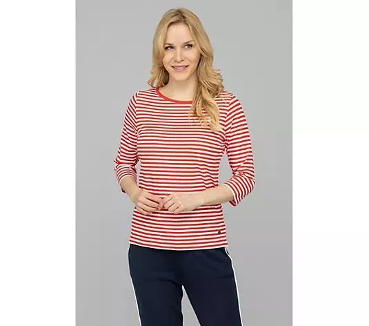 STRANDFEIN Ringelshirt 3/4-Arm Rundhalsausschnitt