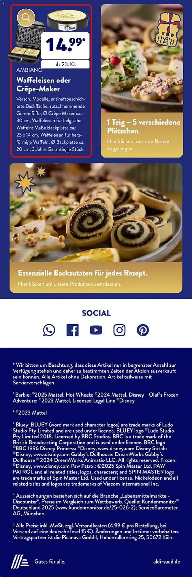 Aldi Süd Prospekt von 11. Oktober bis 31. Oktober 2025 - Prospekt seite 10