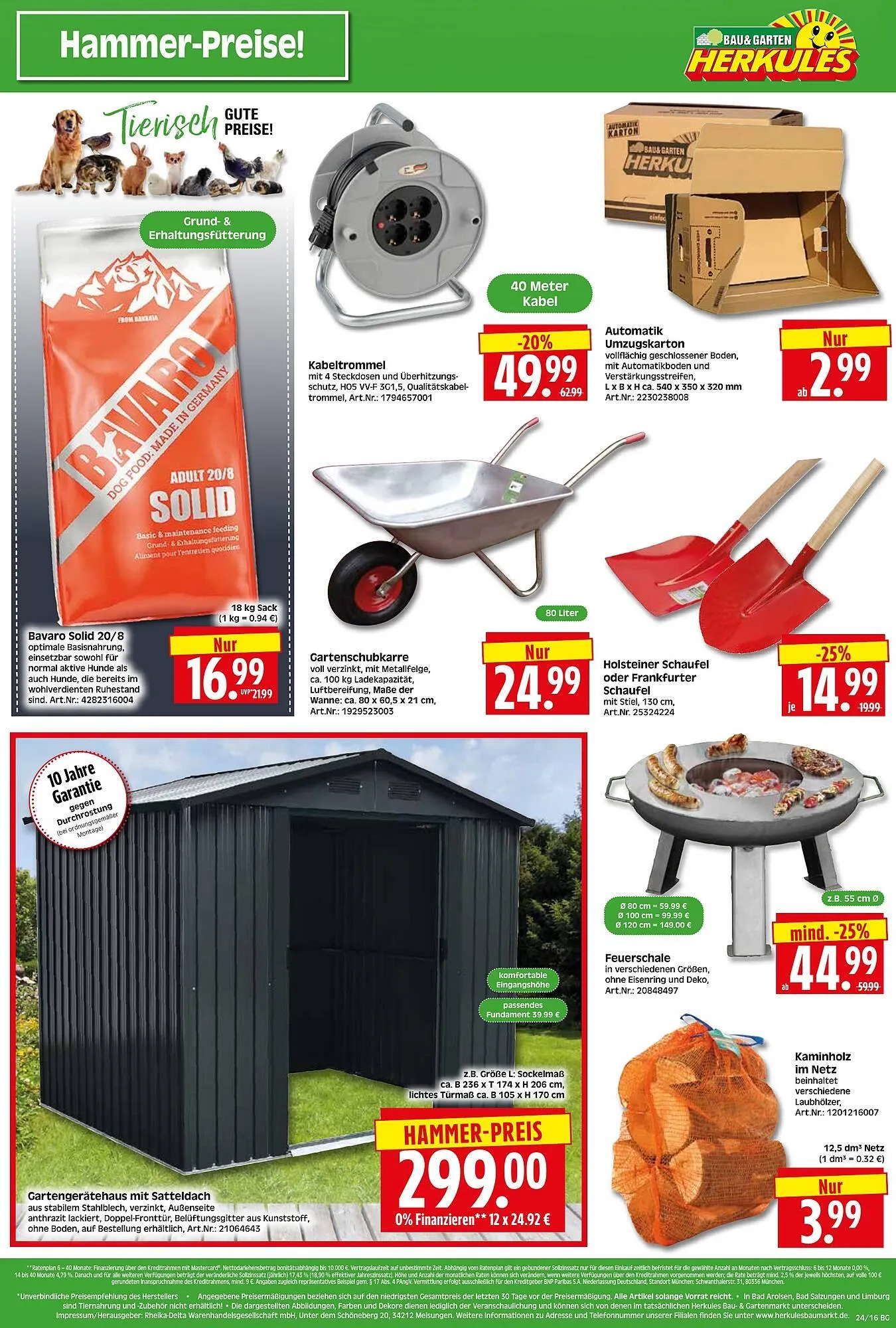 Herkules Baumarkt Prospekt von 9. Juni bis 14. Juni 2025 - Prospekt seite 16