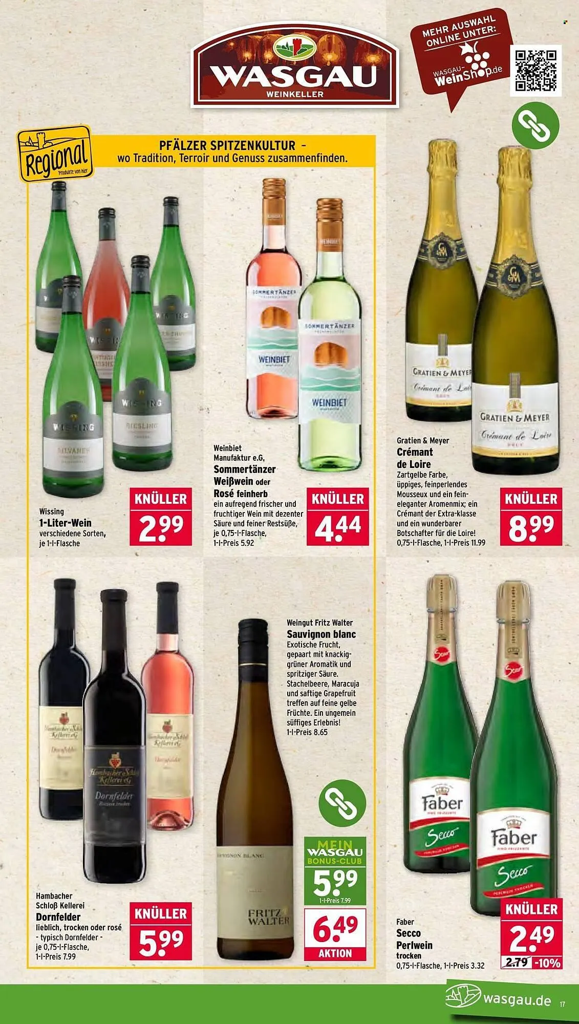 Wasgau Prospekt von 9. März bis 14. März 2026 - Prospekt seite 17