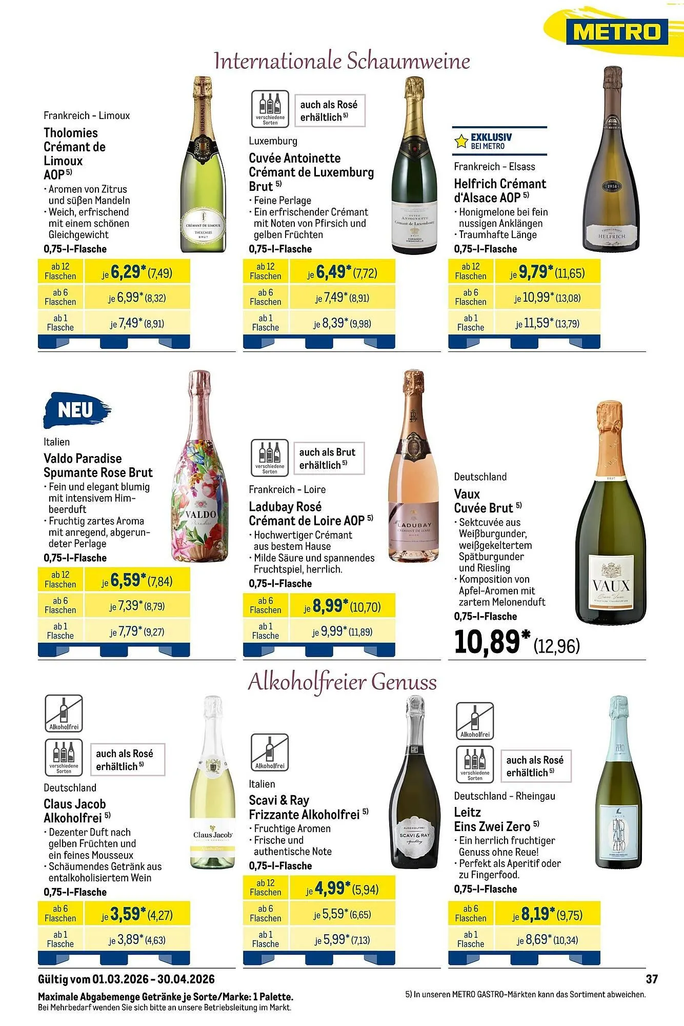 METRO Prospekt von 1. März bis 1. Mai 2026 - Prospekt seite 37