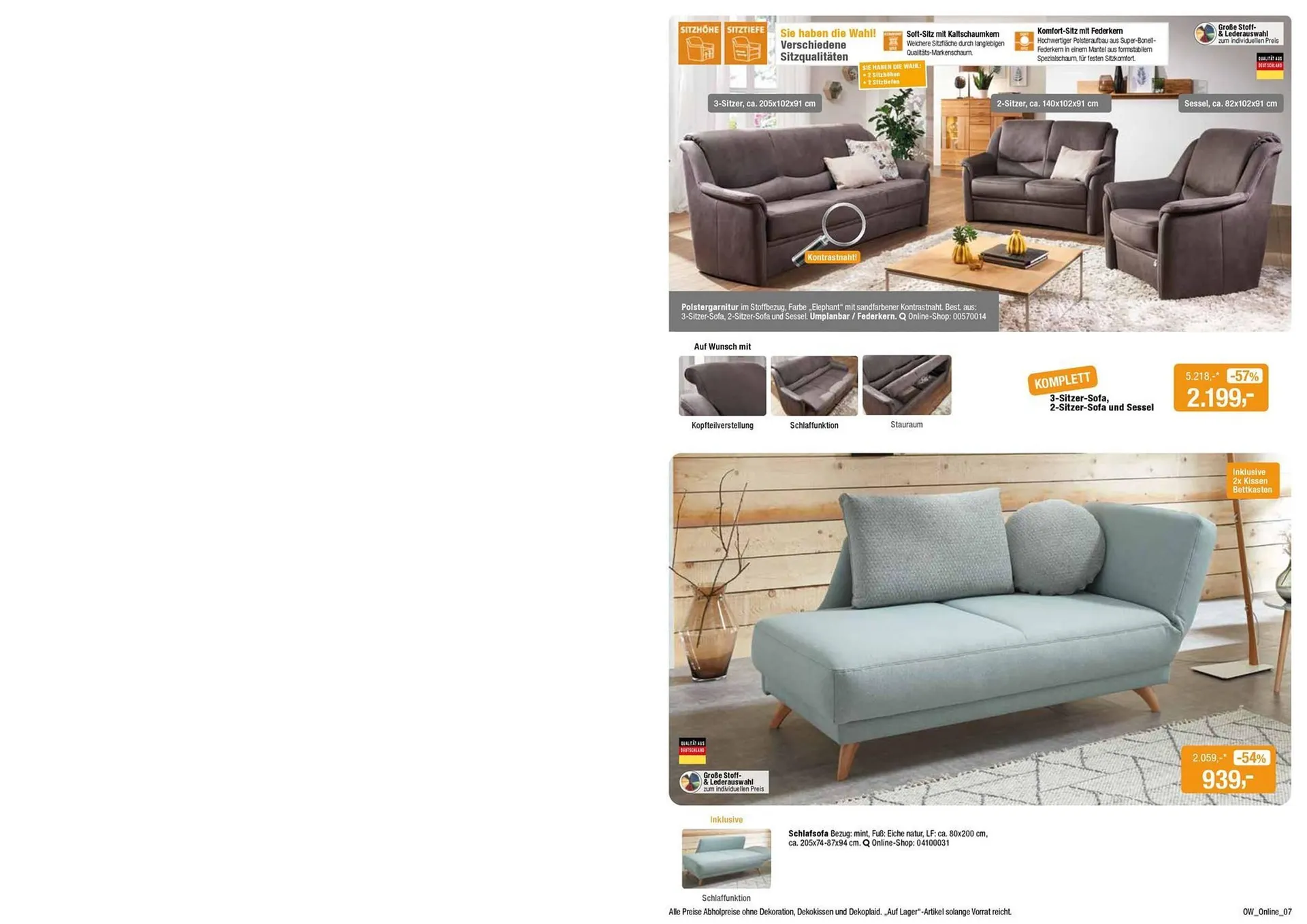 Opti Wohnwelt Prospekt von 13. Juli bis 24. Juli 2025 - Prospekt seite 7