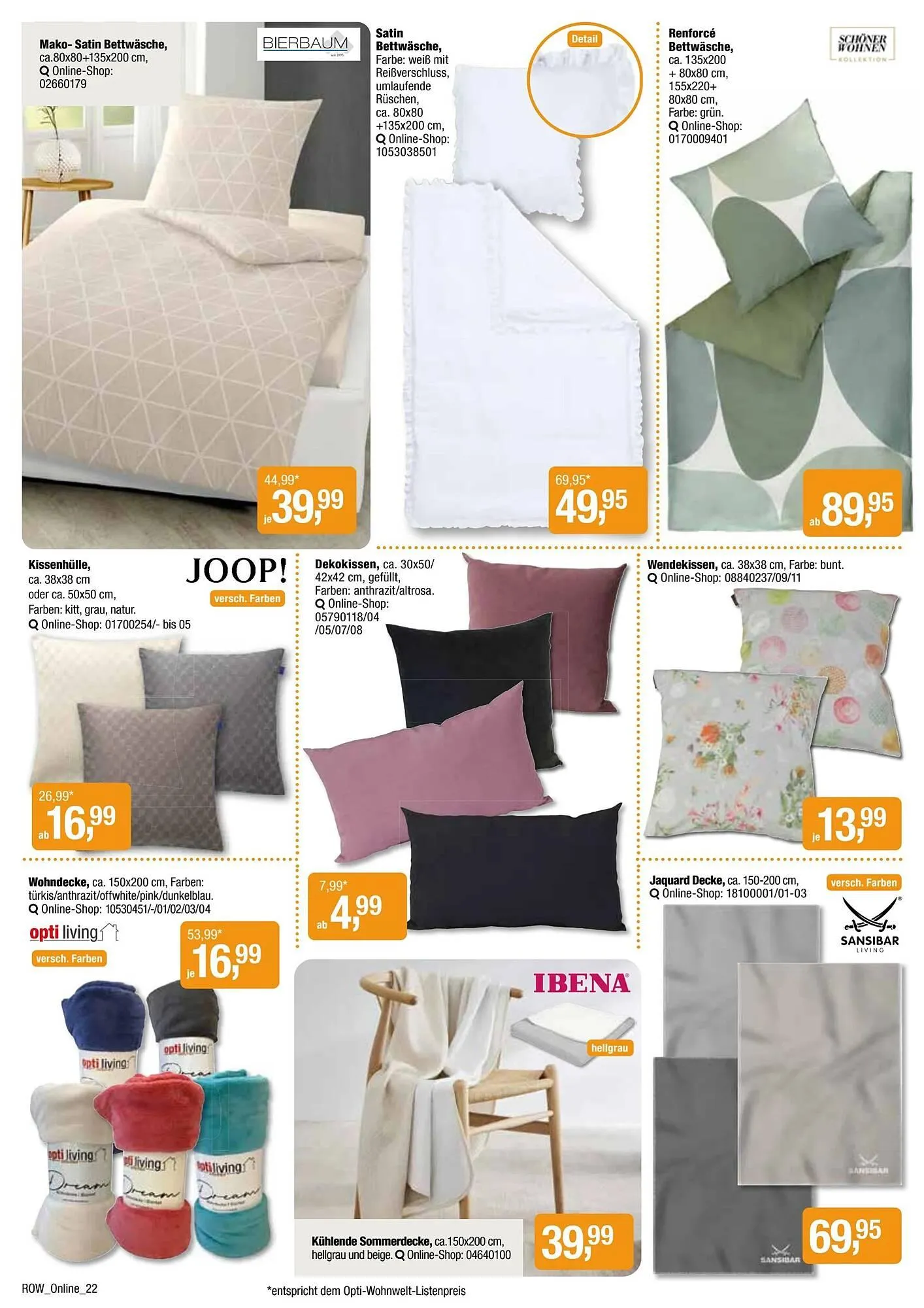 Opti Wohnwelt Prospekt von 11. Mai bis 22. Mai 2025 - Prospekt seite 22