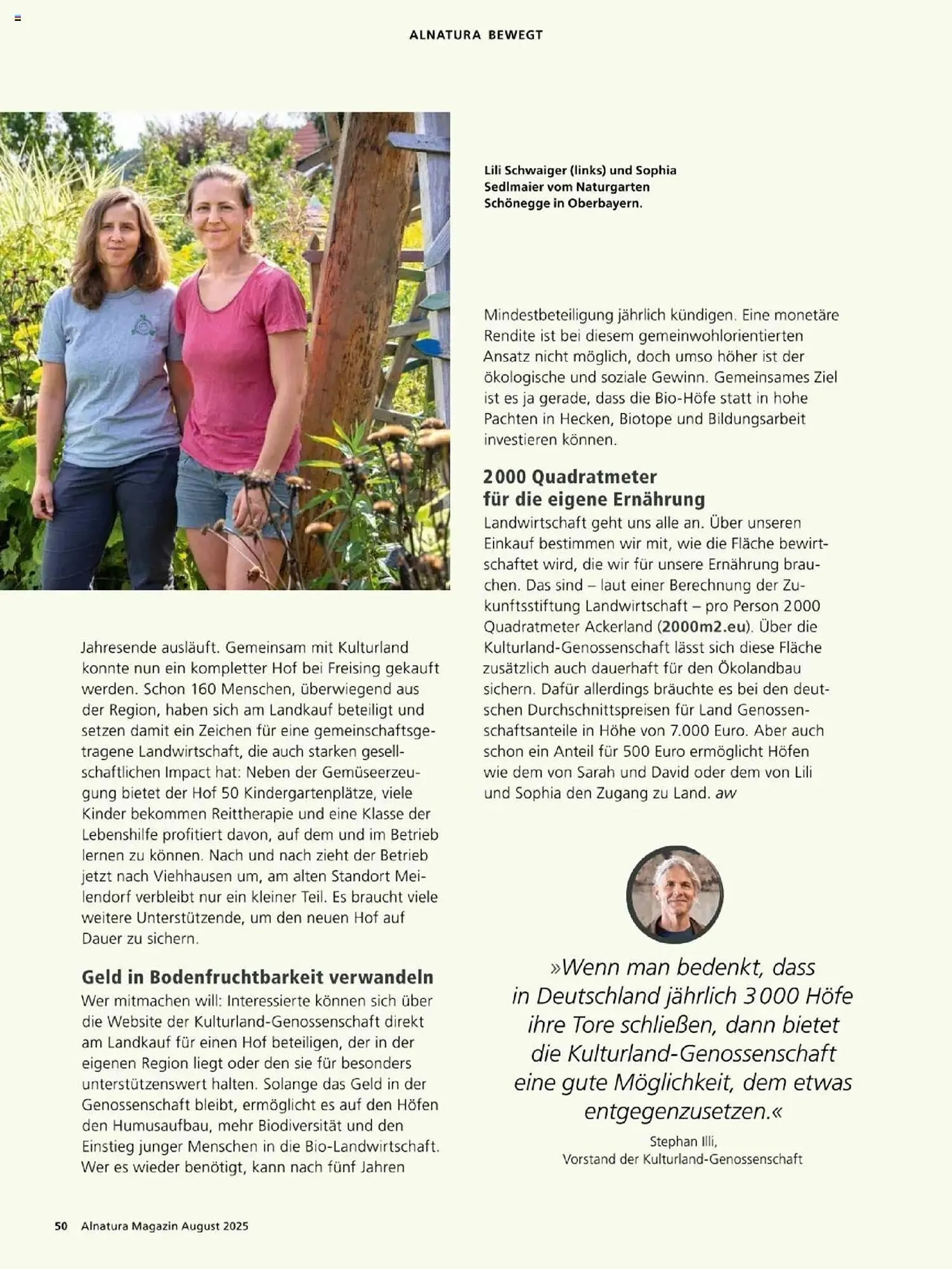 Alnatura Prospekt von 1. August bis 31. August 2025 - Prospekt seite 50