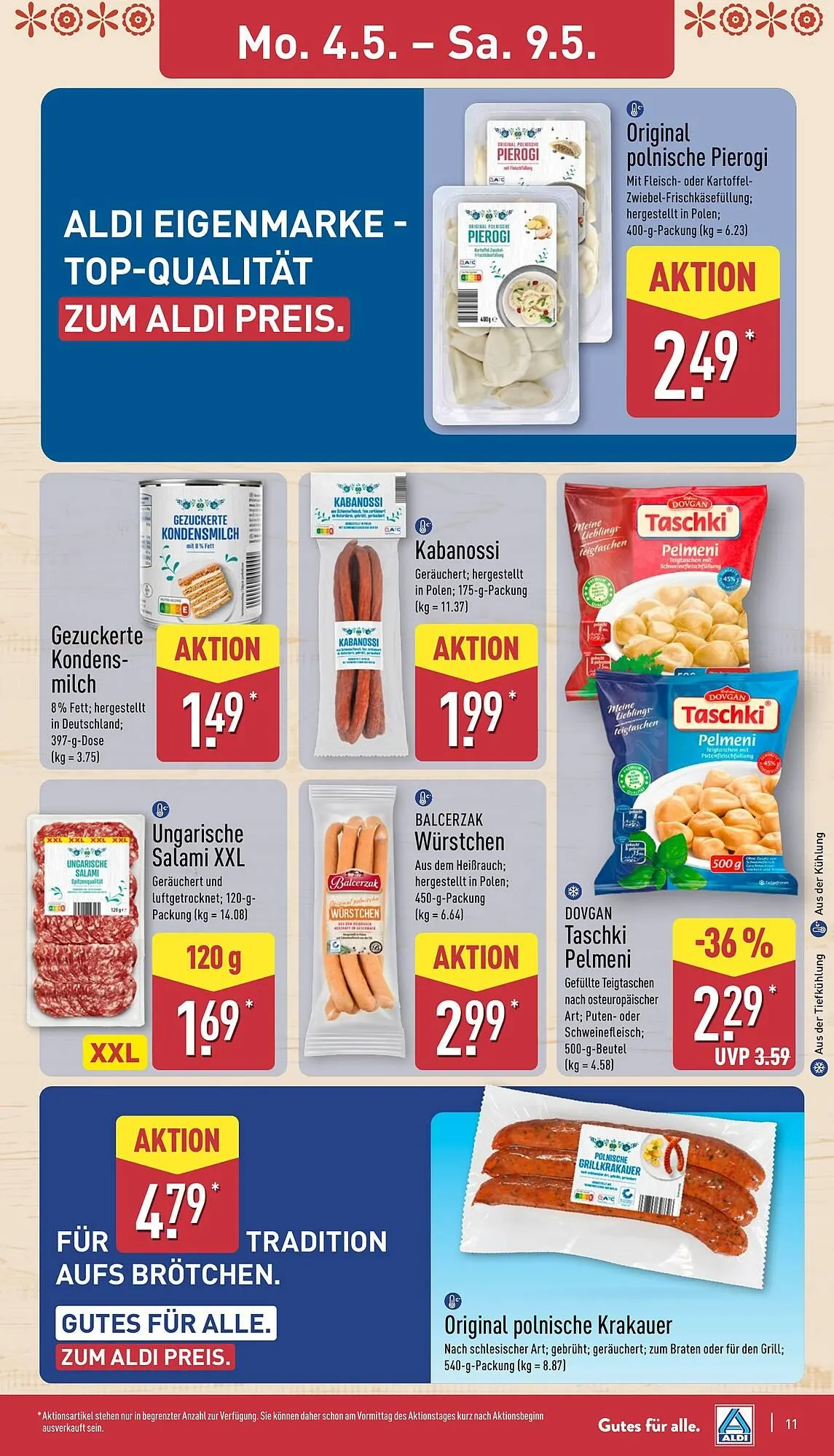 Aldi Nord Prospekt von 4. Mai bis 9. Mai 2026 - Prospekt seite 11