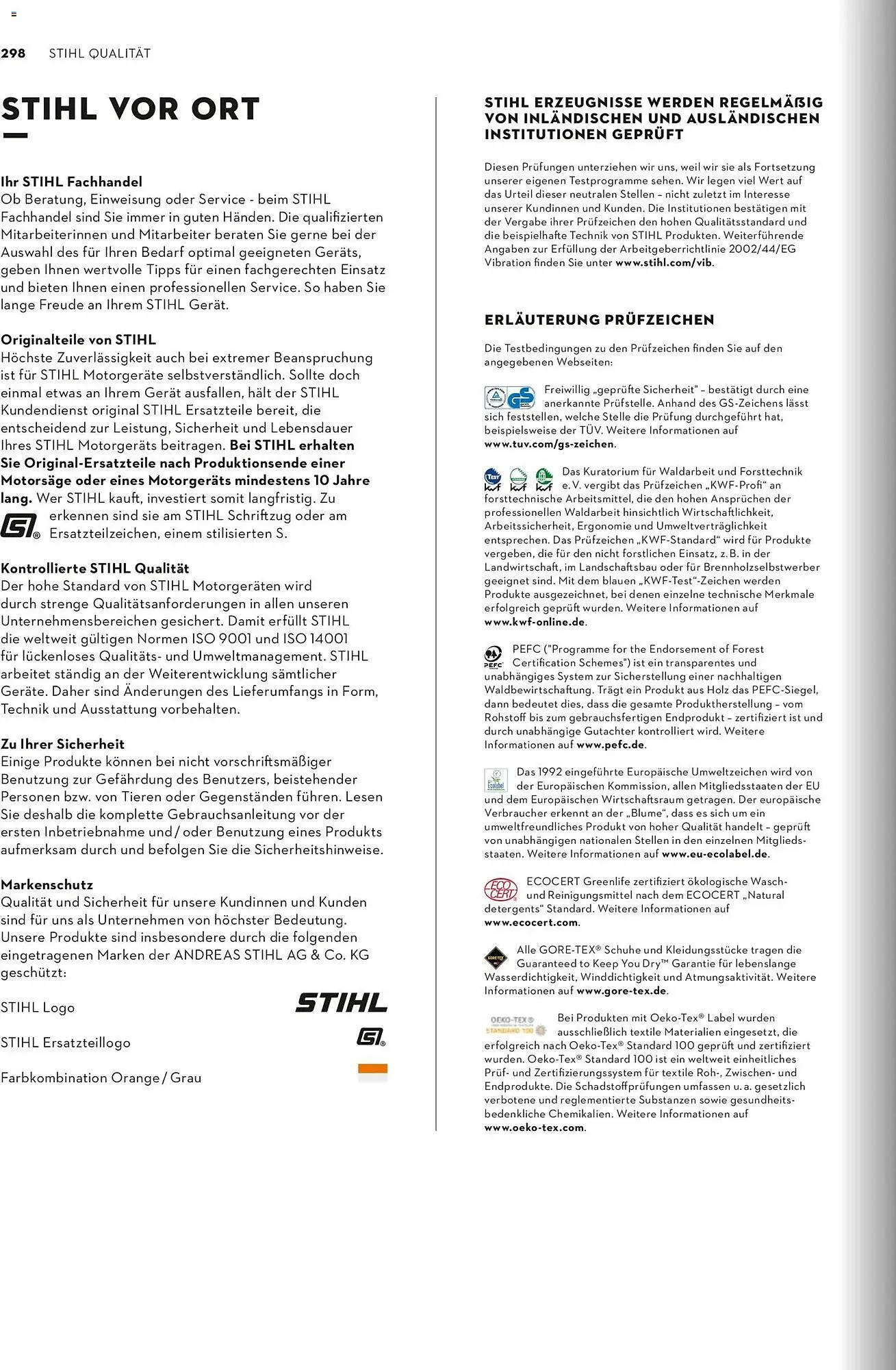 STIHL Prospekt von 1. Januar bis 31. Dezember 2026 - Prospekt seite 298