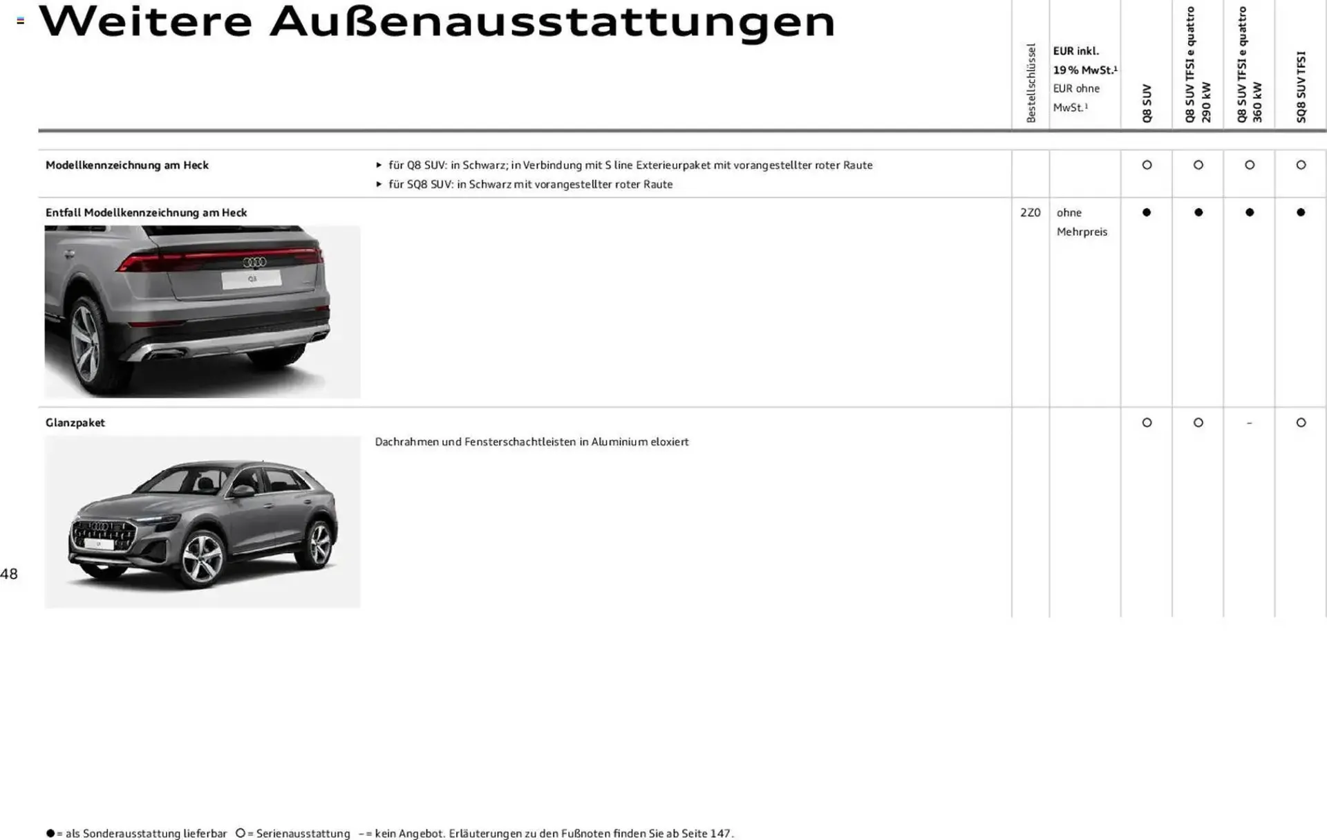 Audi Prospekt von 6. November bis 6. November 2026 - Prospekt seite 48