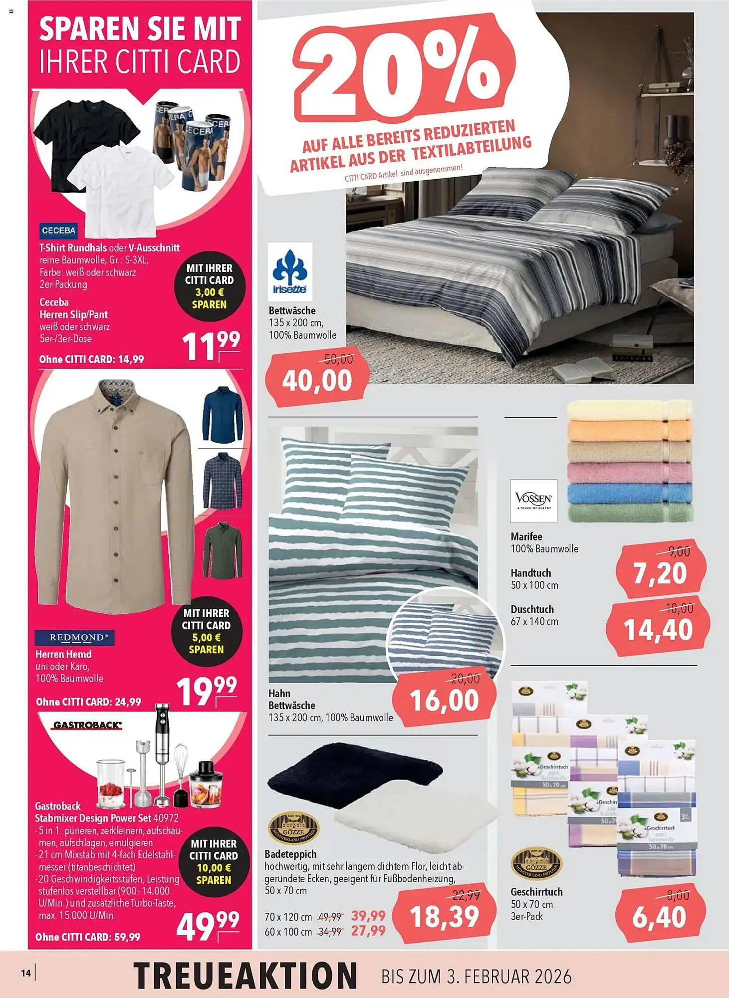 CITTI Markt Prospekt von 7. Januar bis 13. Januar 2026 - Prospekt seite 14