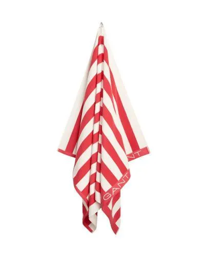 Gant Strandhandtuch Block Stripe Watermelon Red