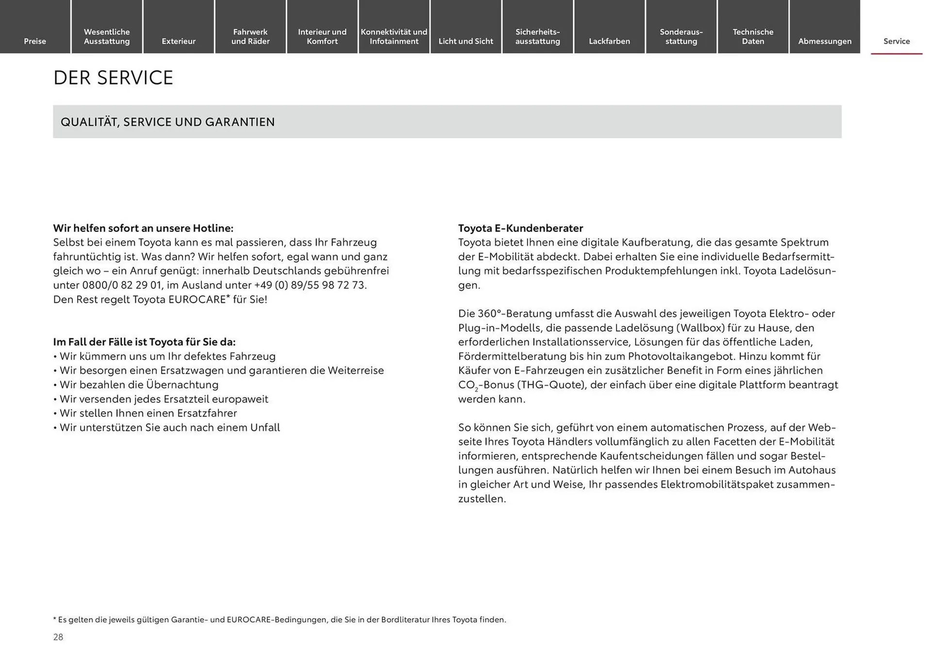 Toyota Prospekt von 28. August bis 28. August 2025 - Prospekt seite 28