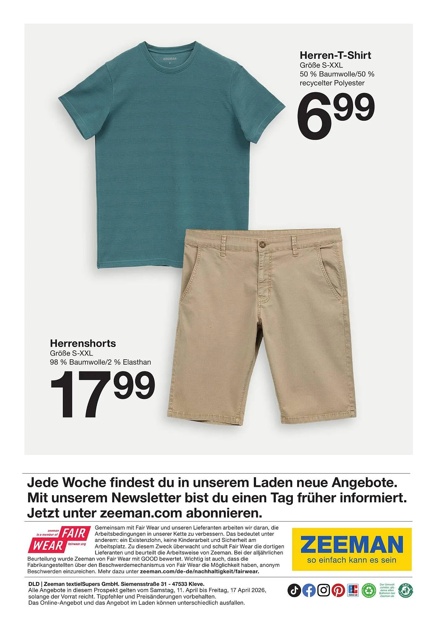 Zeeman Prospekt von 11. April bis 17. April 2026 - Prospekt seite 10