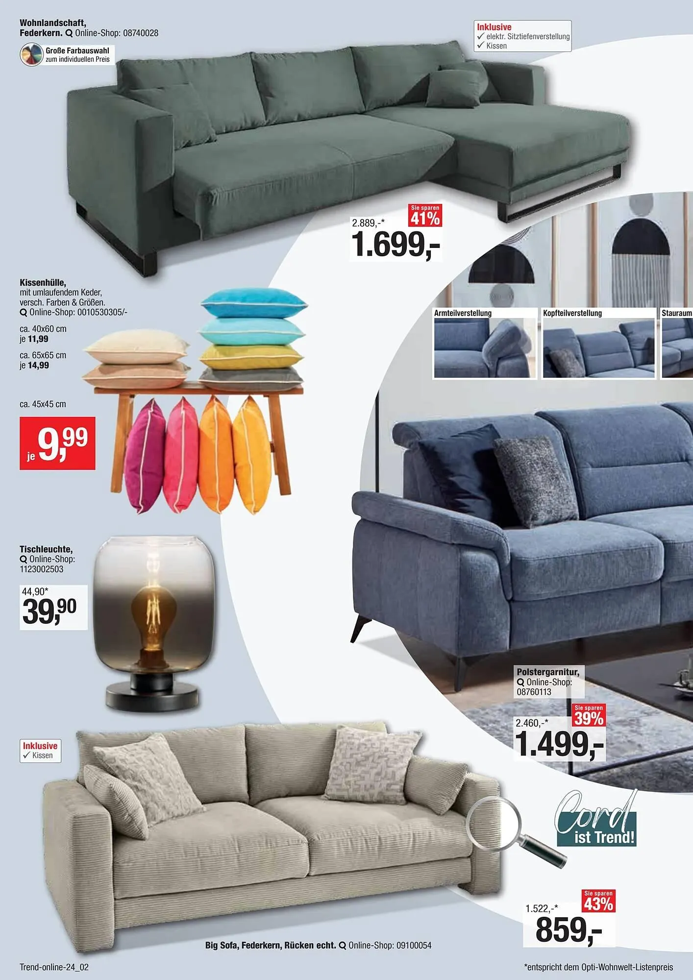 Opti Wohnwelt Prospekt von 12. Mai bis 1. August 2025 - Prospekt seite 2