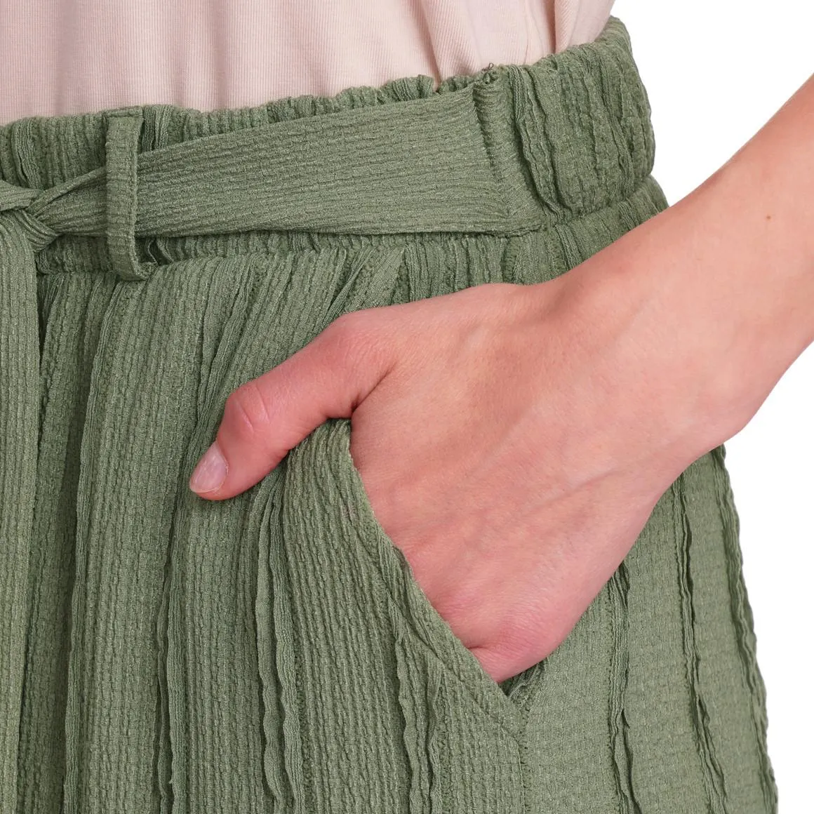 Damen Culotte mit Strukturmuster