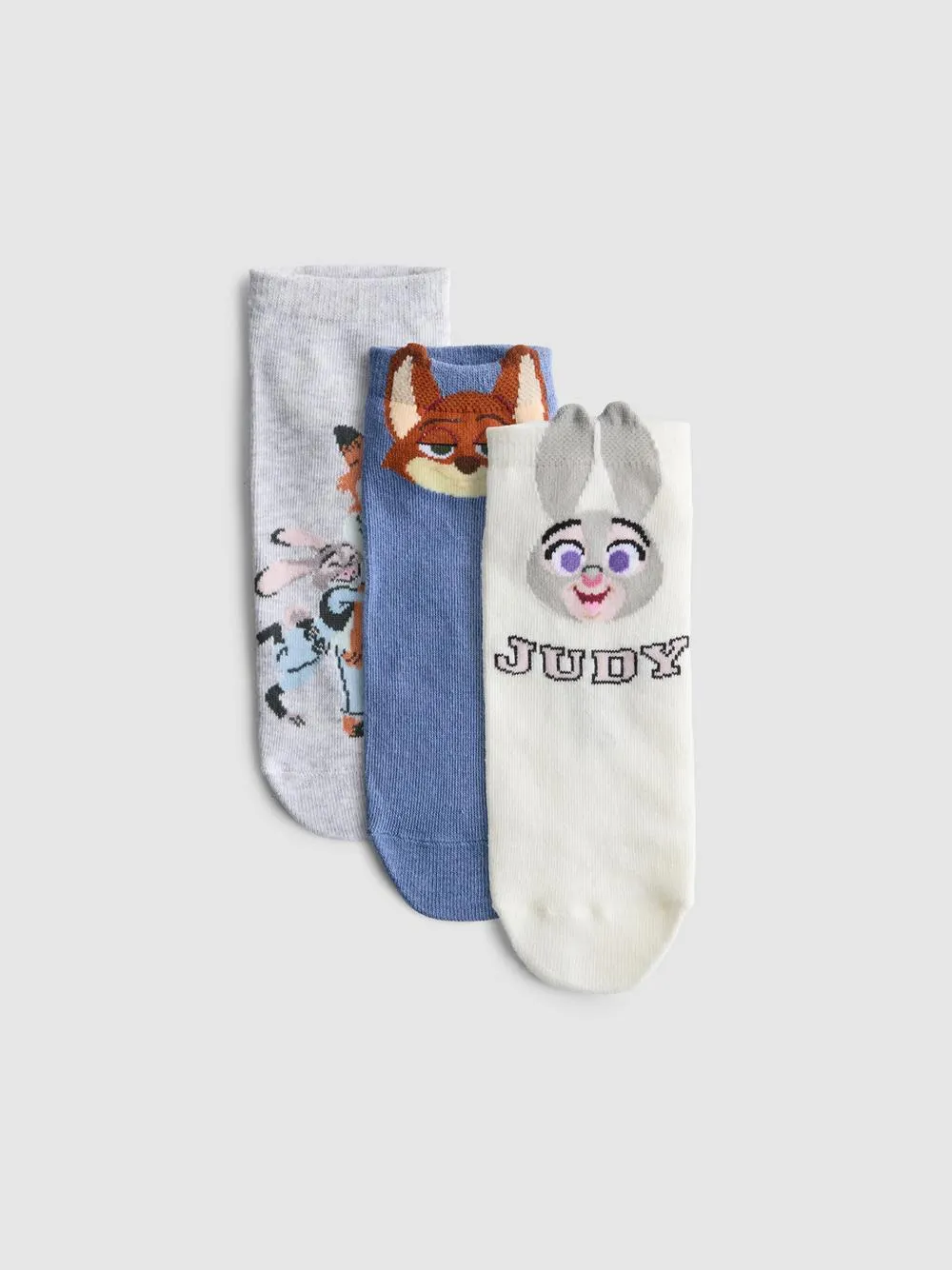 „Disney Zootopia“ Sneakersocken, 3er-Pack