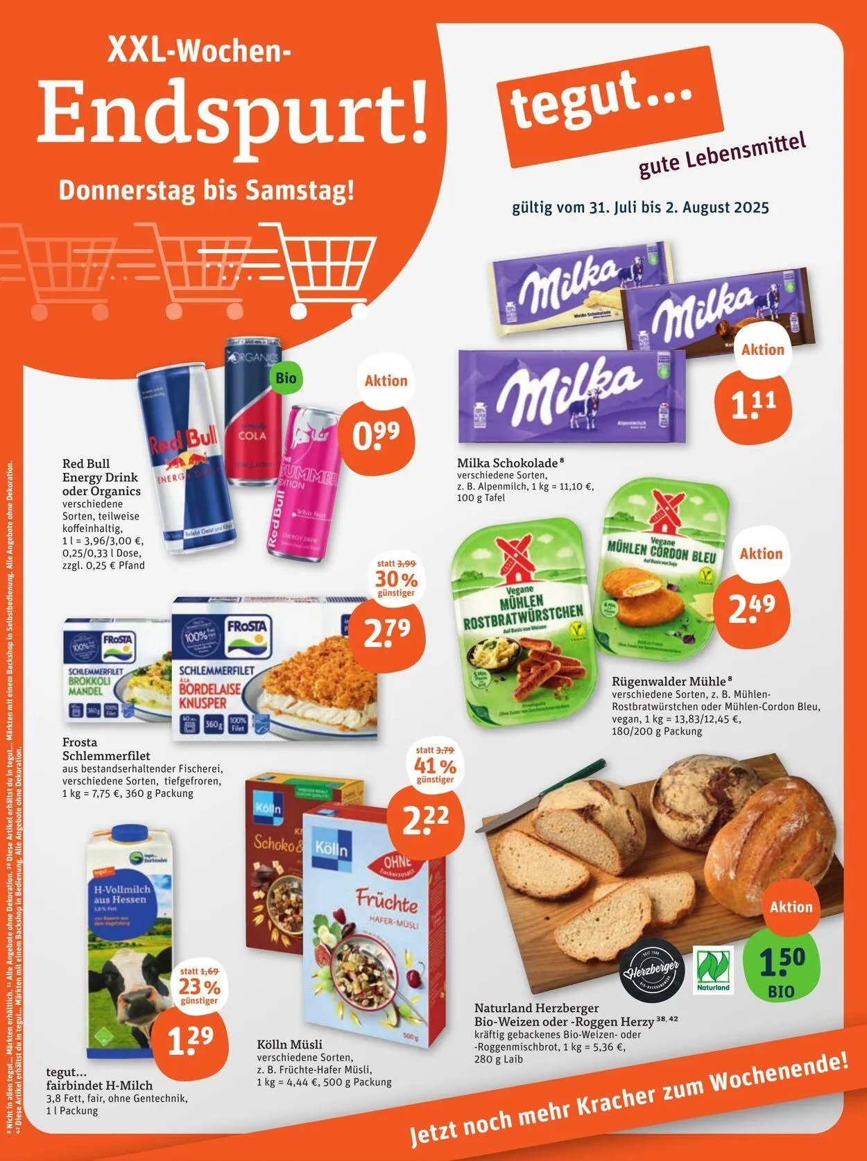 Tegut Aktueller Prospekt von 21. Juli bis 27. Juli 2025 - Prospekt seite 1