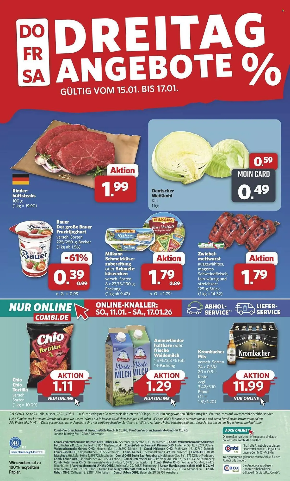 Combi Prospekt von 12. Januar bis 17. Januar 2026 - Prospekt seite 24