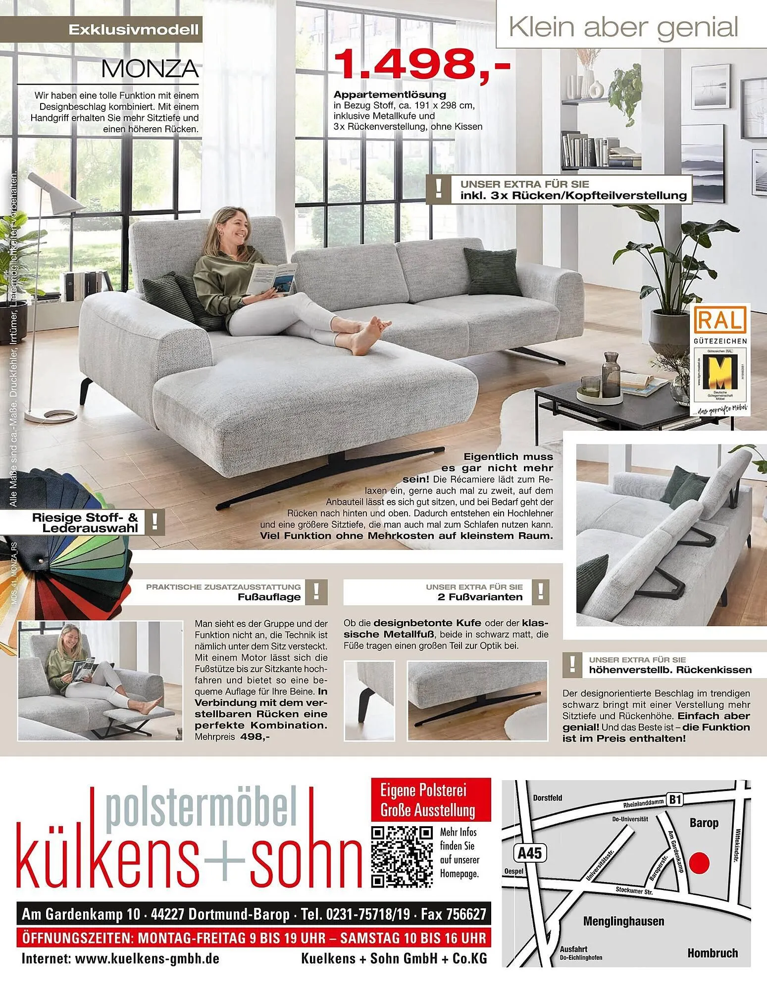 külkens+sohn Polstermöbel Prospekt von 13. März bis 12. April 2025 - Prospekt seite 16