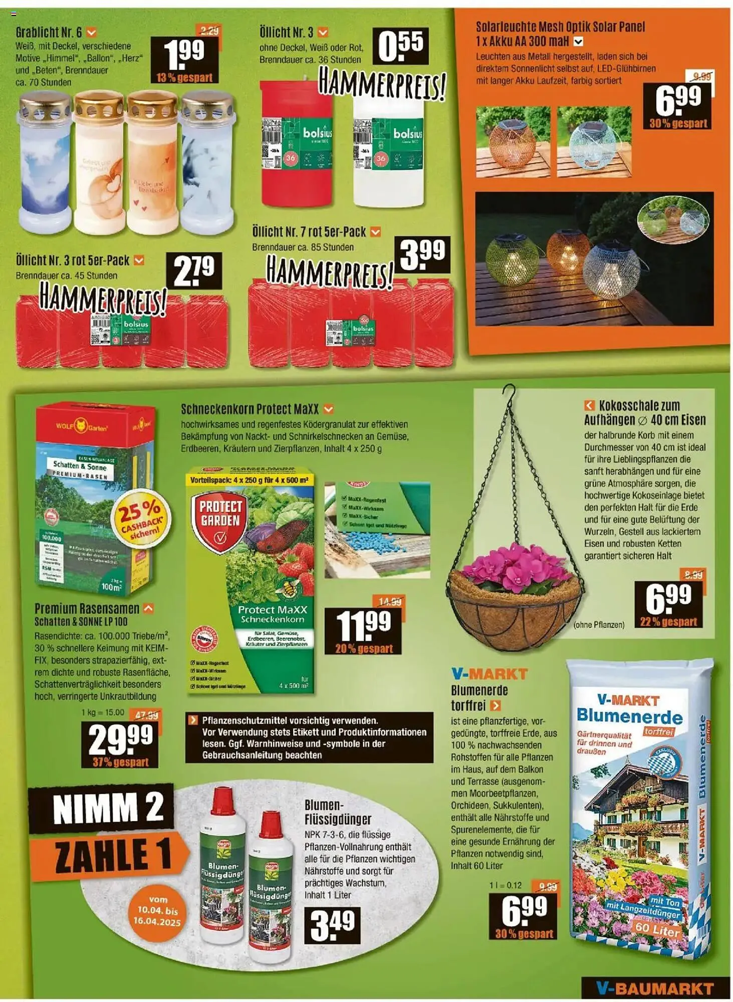 V Baumarkt Prospekt von 10. April bis 16. April 2025 - Prospekt seite 3