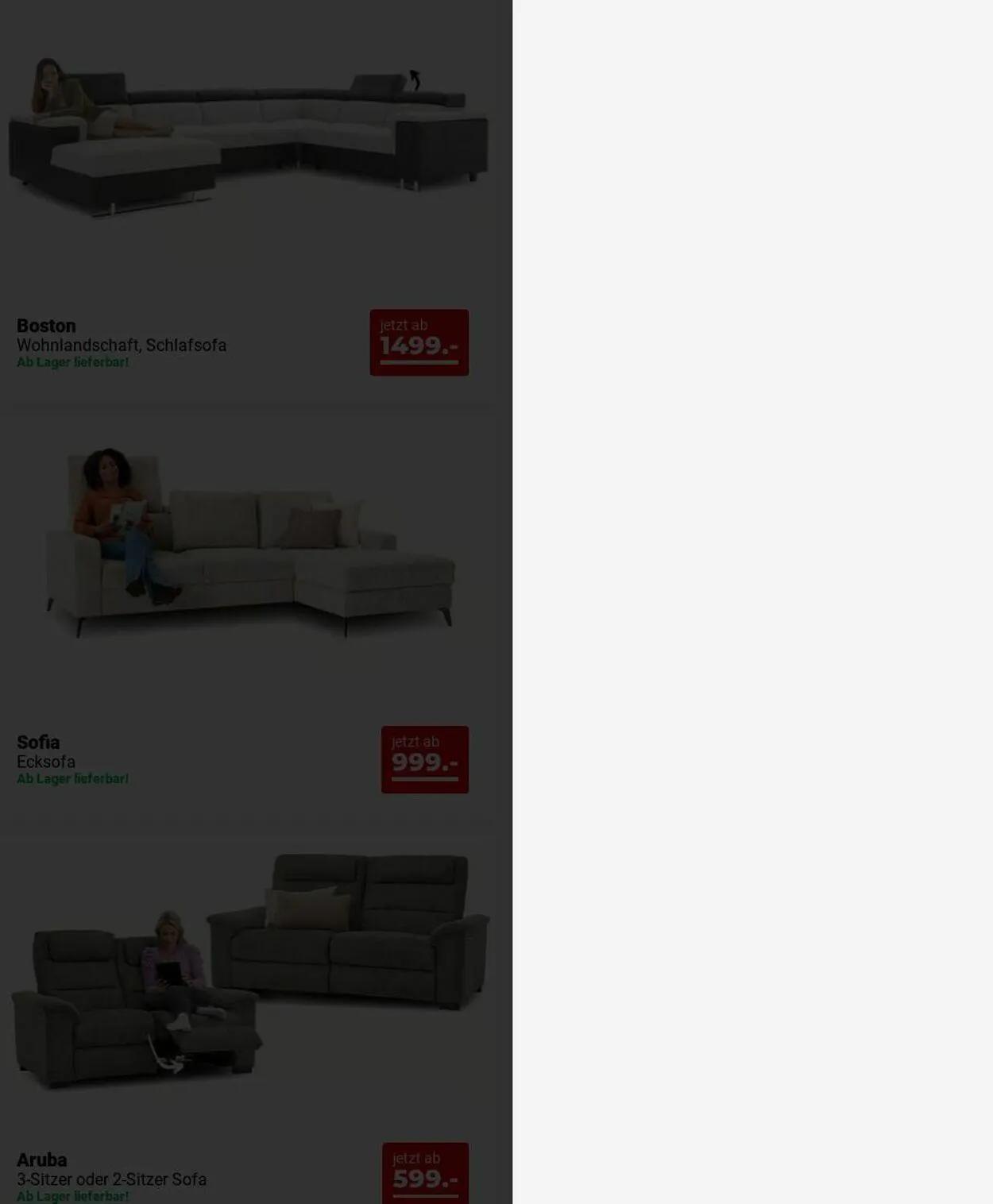 Seats and Sofas von 15. Dezember bis 24. Dezember 2025 - Prospekt seite 8