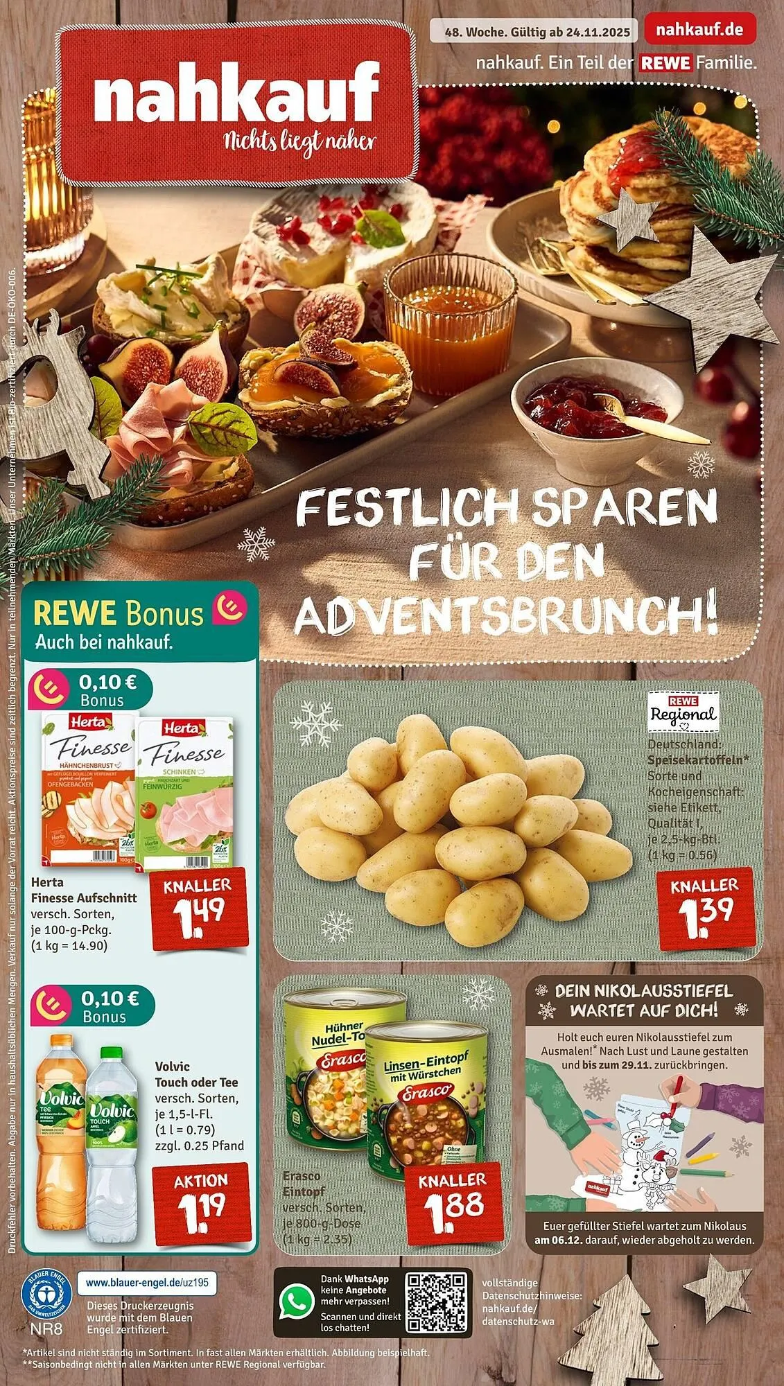 Nahkauf Prospekt von 24. November bis 29. November 2025 - Prospekt seite 1