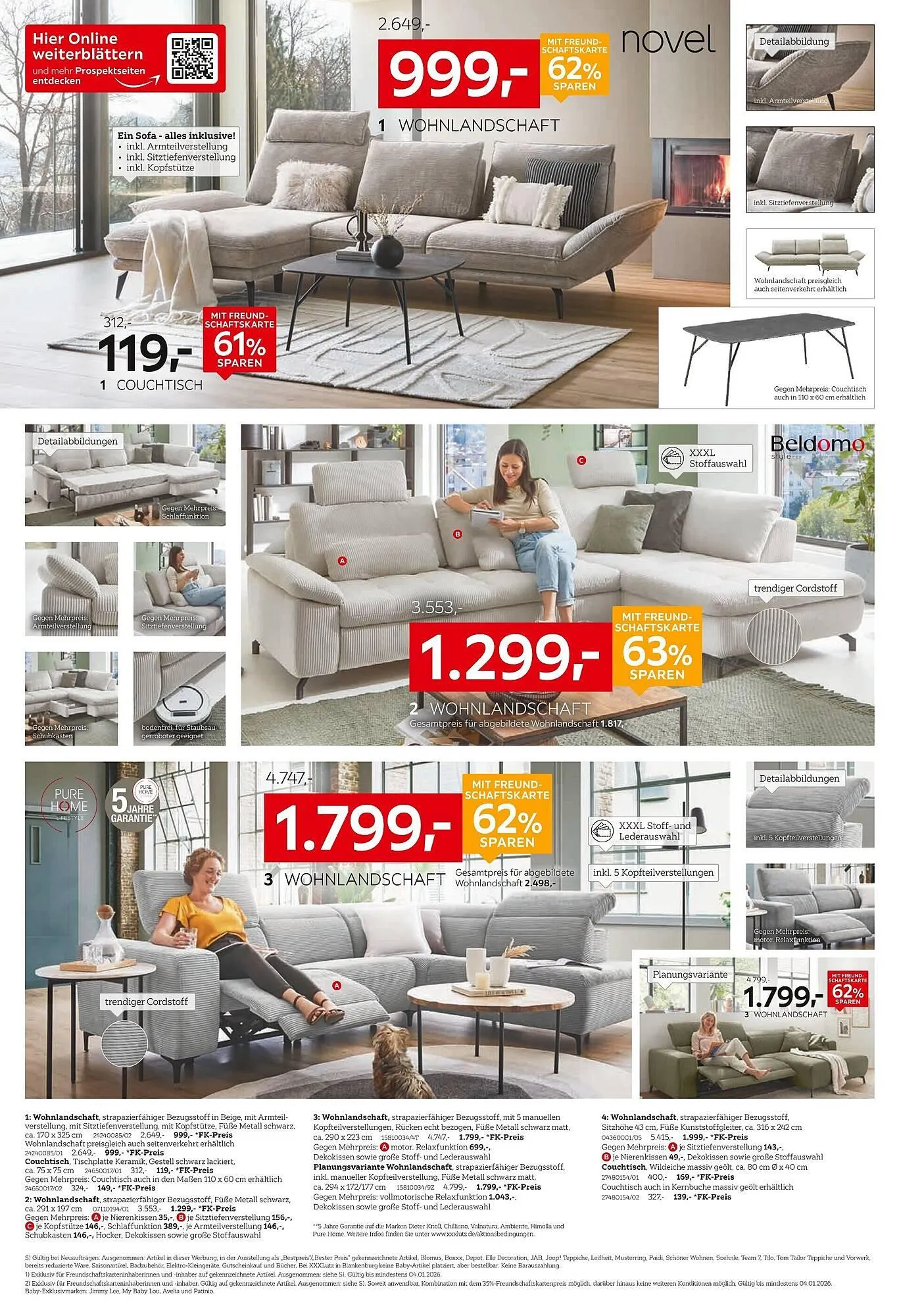 XXXLutz Prospekt von 20. Dezember bis 4. Januar 2026 - Prospekt seite 8