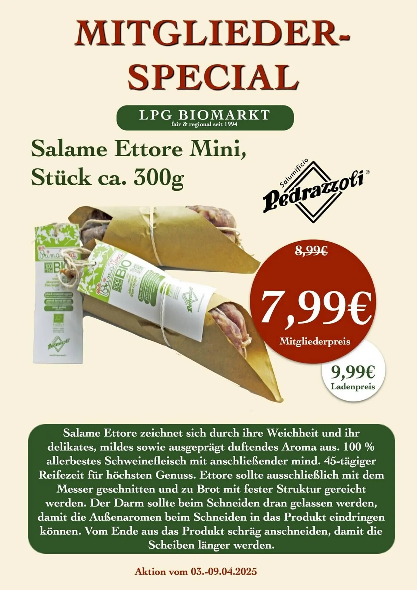 LPG Biomarkt Prospekt von 3. April bis 9. April 2025 - Prospekt seite 7