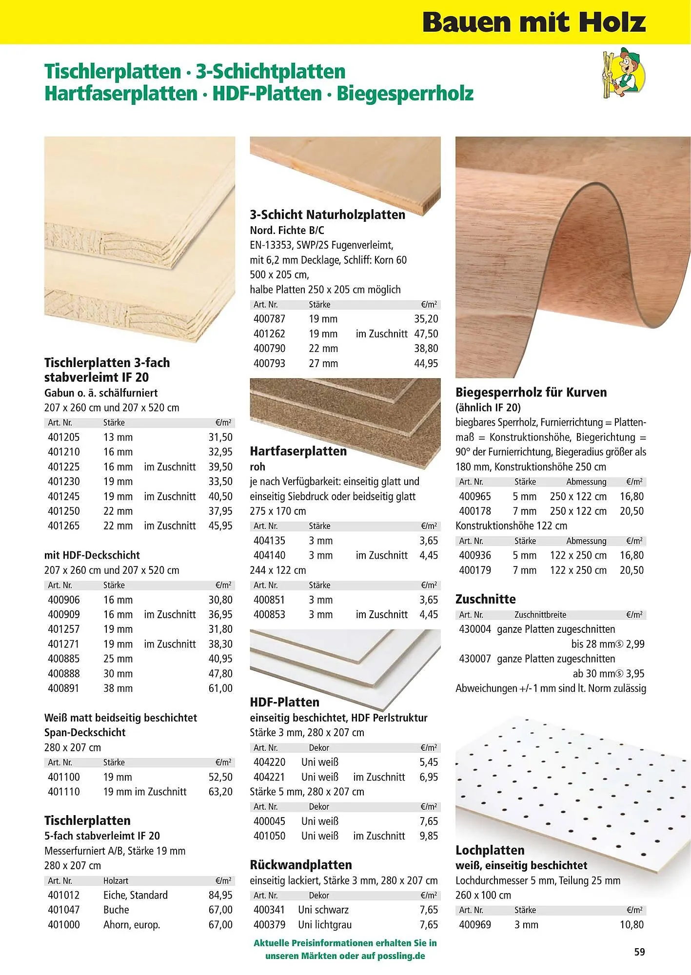 Holz Possling Prospekt von 1. April bis 31. Juli 2026 - Prospekt seite 59