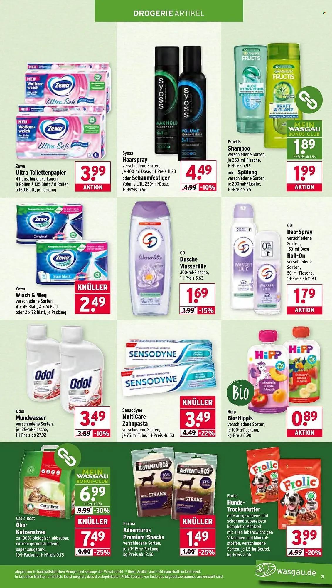 Wasgau Prospekt von 9. März bis 14. März 2026 - Prospekt seite 21