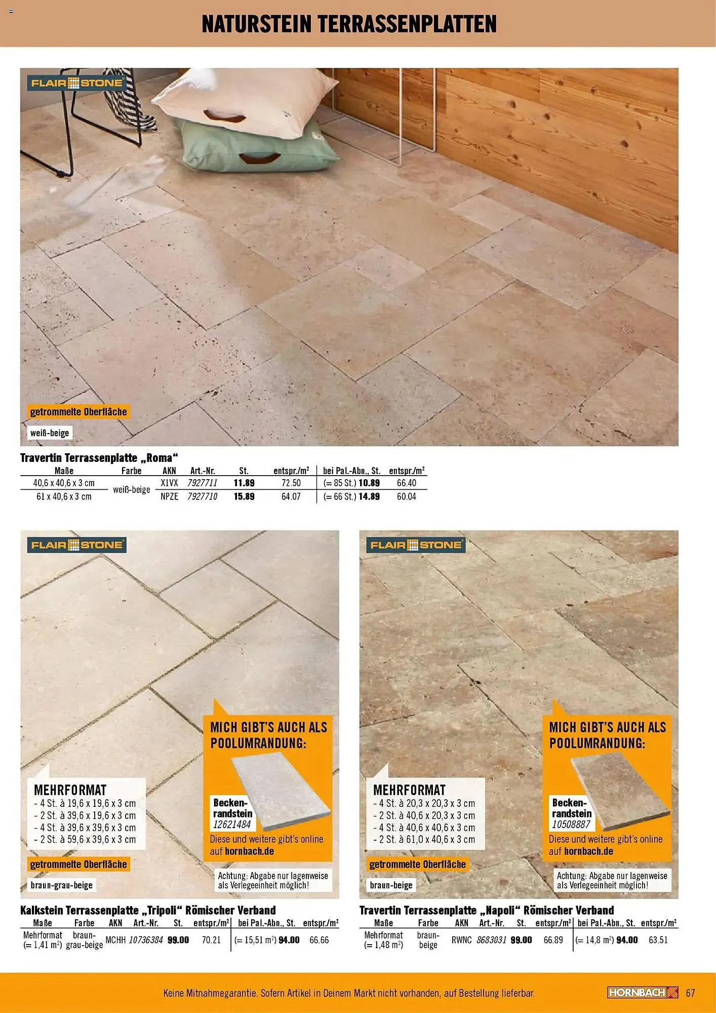 Hornbach Prospekt von 12. Februar bis 31. Dezember 2026 - Prospekt seite 67