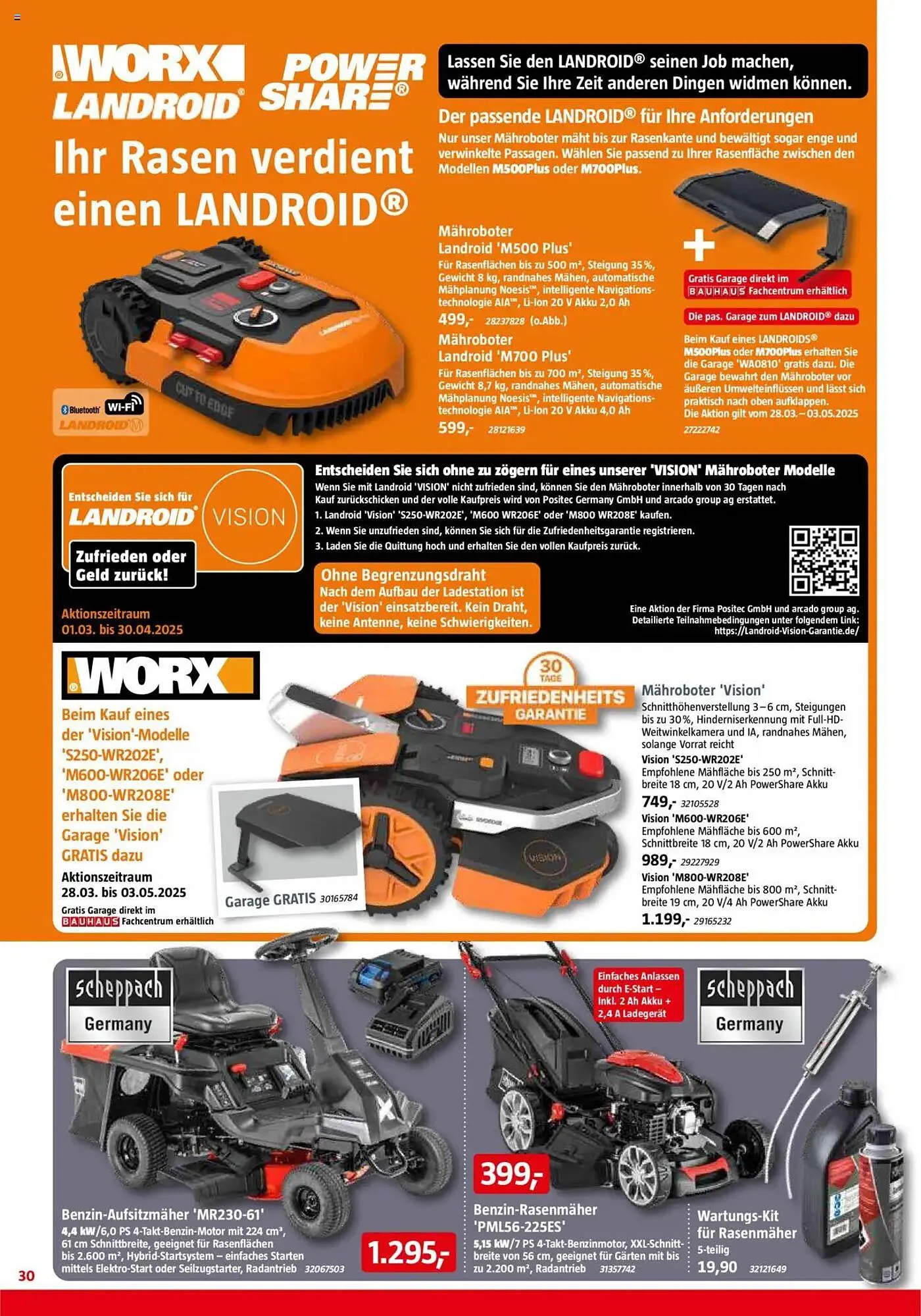 Bauhaus Prospekt von 29. März bis 3. Mai 2025 - Prospekt seite 30