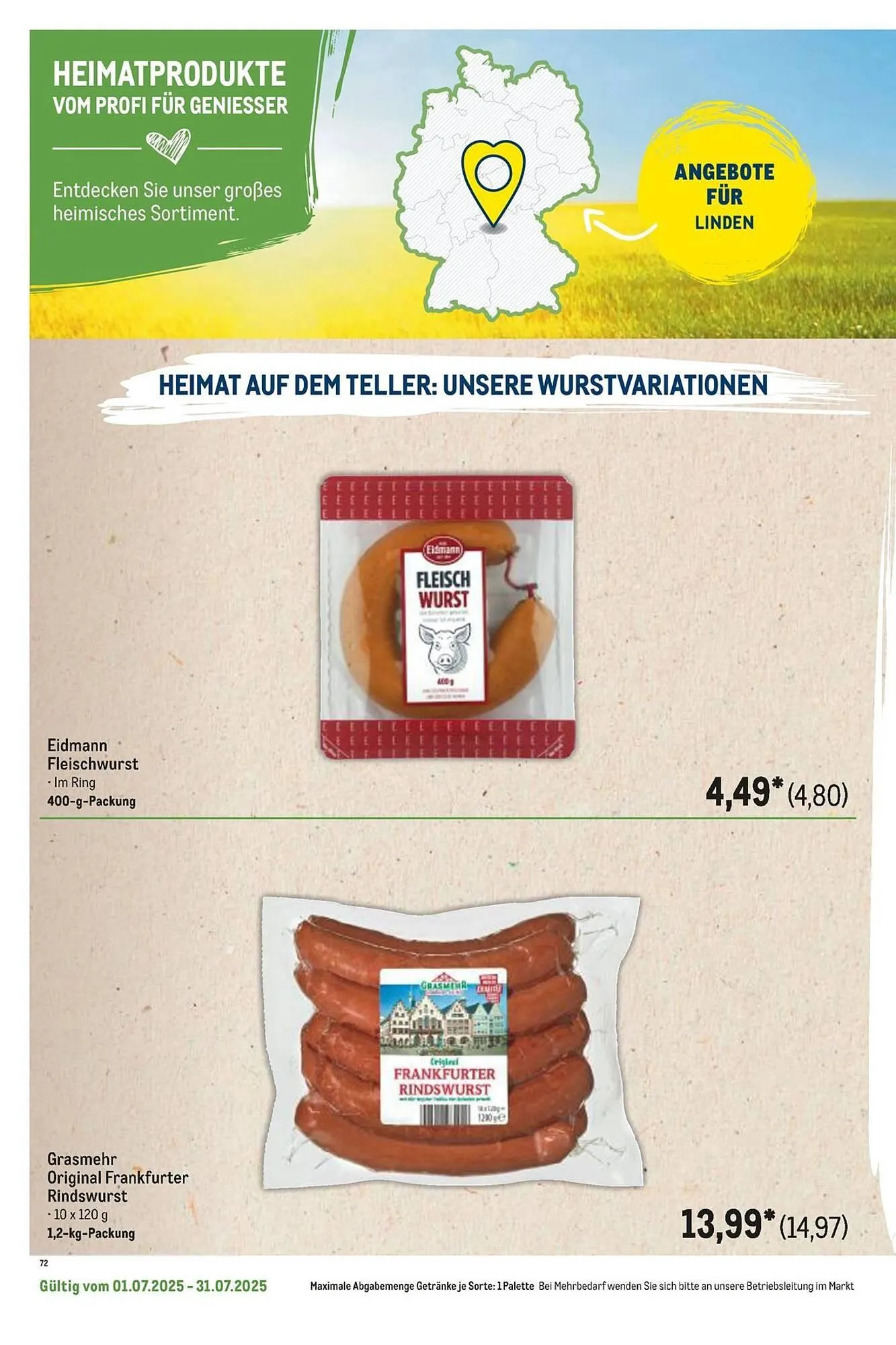 METRO Prospekt von 1. Juli bis 31. Juli 2025 - Prospekt seite 54