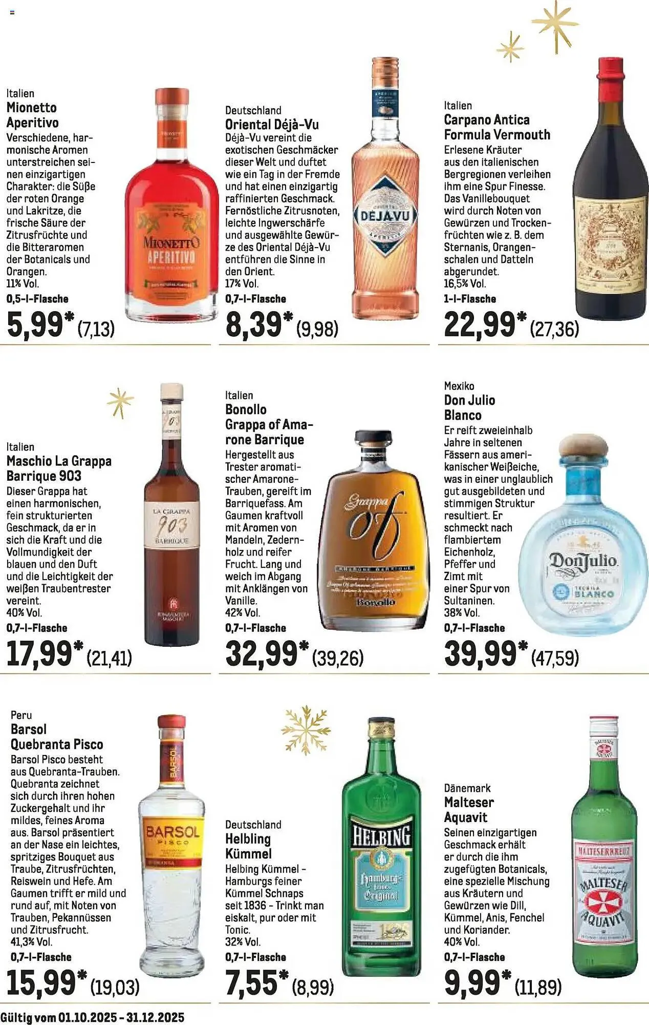 METRO Prospekt von 1. Oktober bis 31. Dezember 2025 - Prospekt seite 35