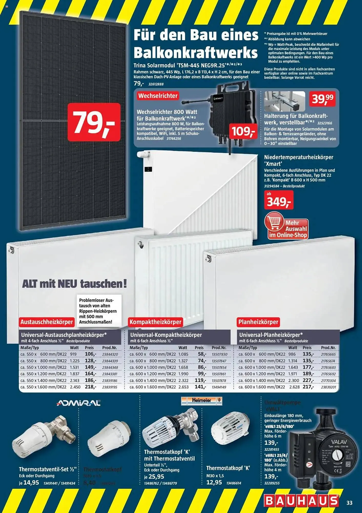 Bauhaus Prospekt von 4. Oktober bis 1. November 2025 - Prospekt seite 33