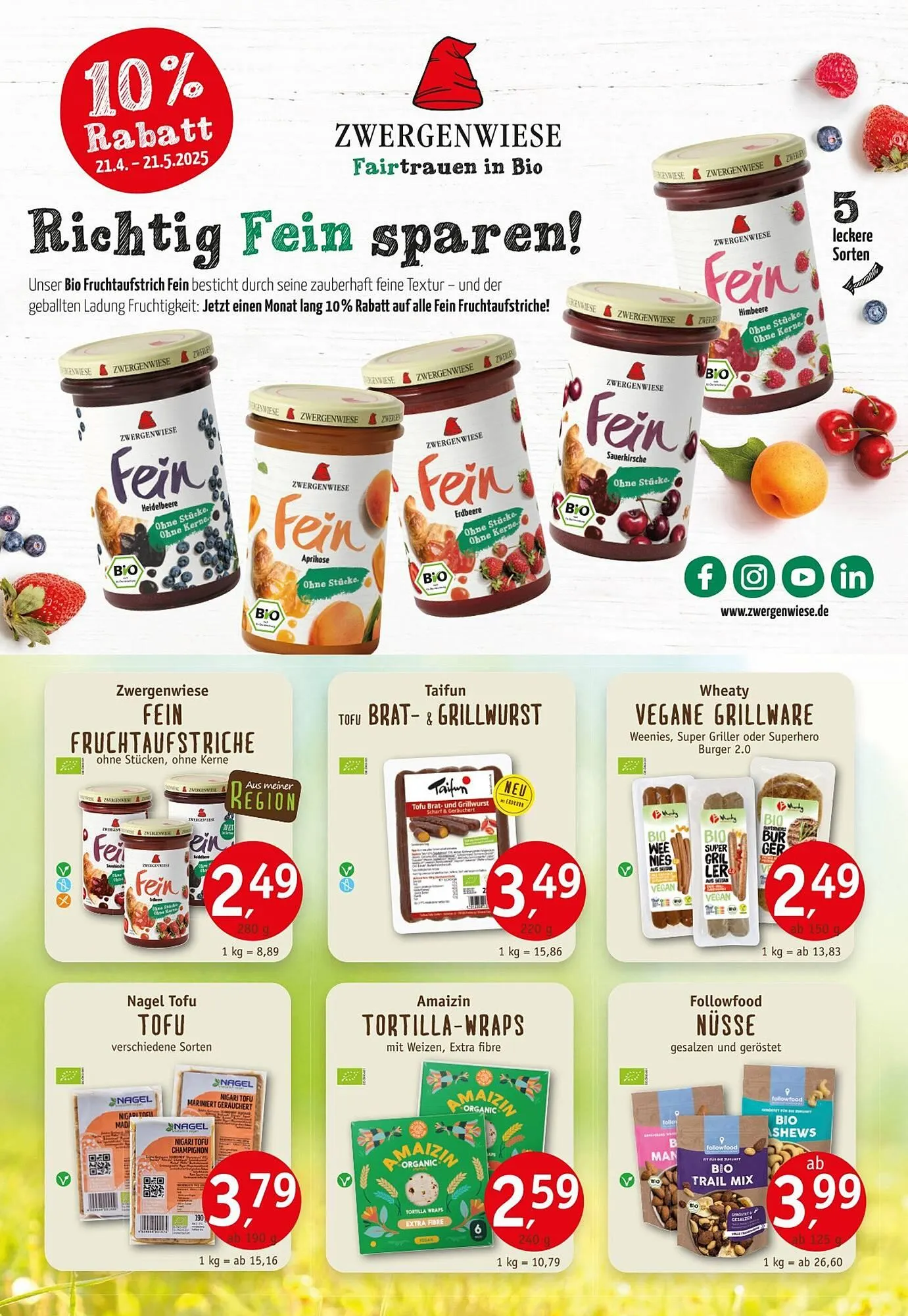 Erdkorn Biomarkt Prospekt von 24. April bis 21. Mai 2025 - Prospekt seite 3